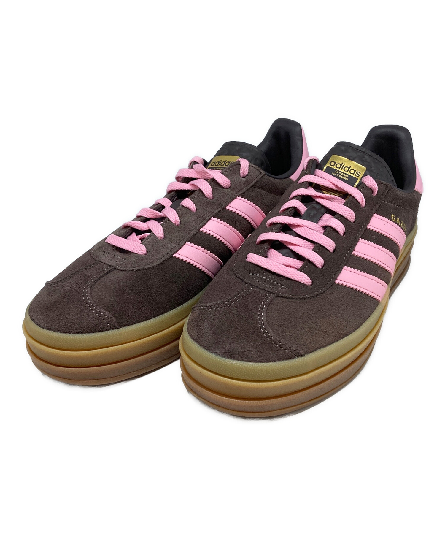 中古・古着通販】adidas (アディダス) GAZELLE BOLD ブラウン サイズ 