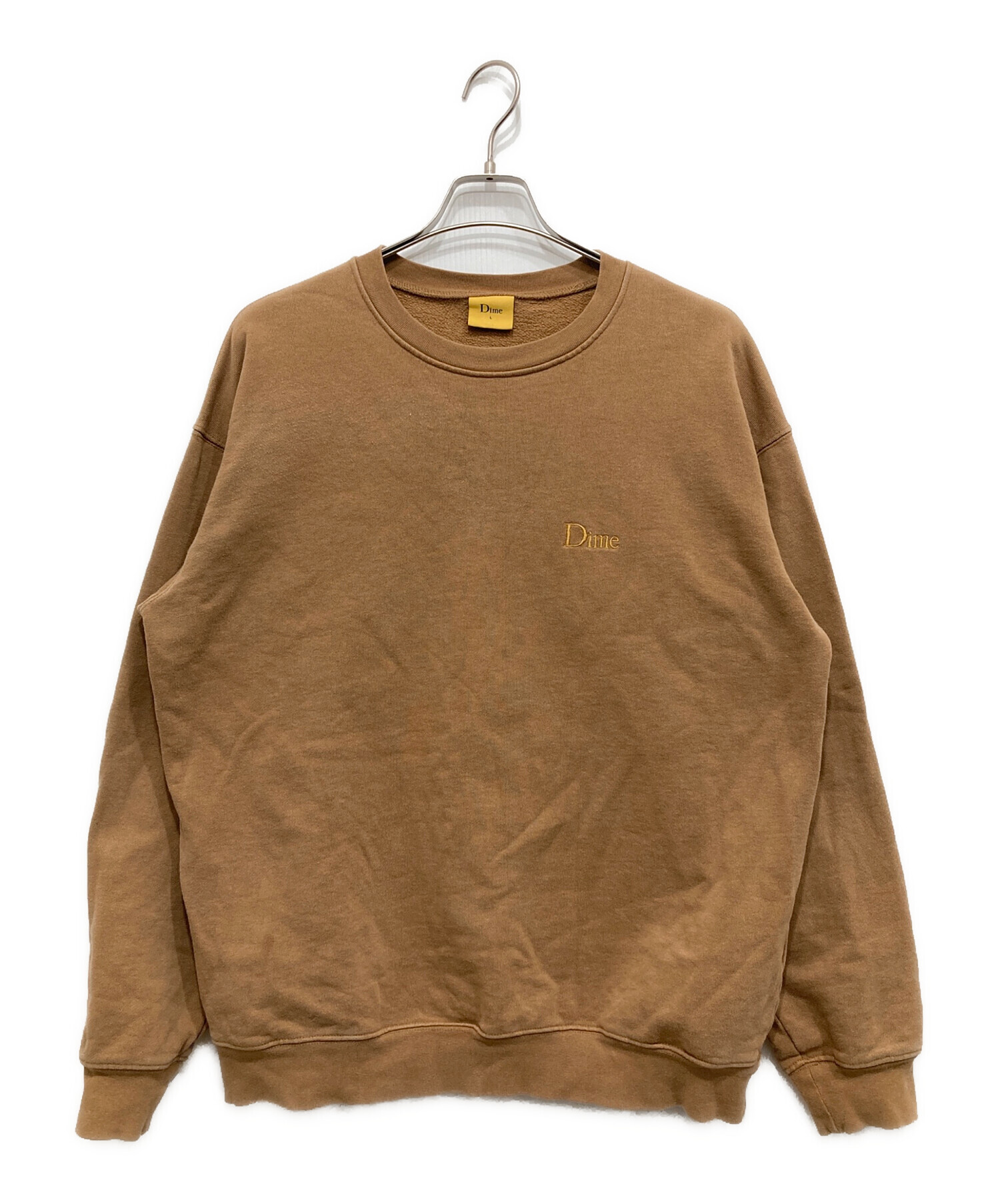 中古・古着通販】Dime (ダイム) CLASSIC SMALL LOGO CREWNECK ブラウン