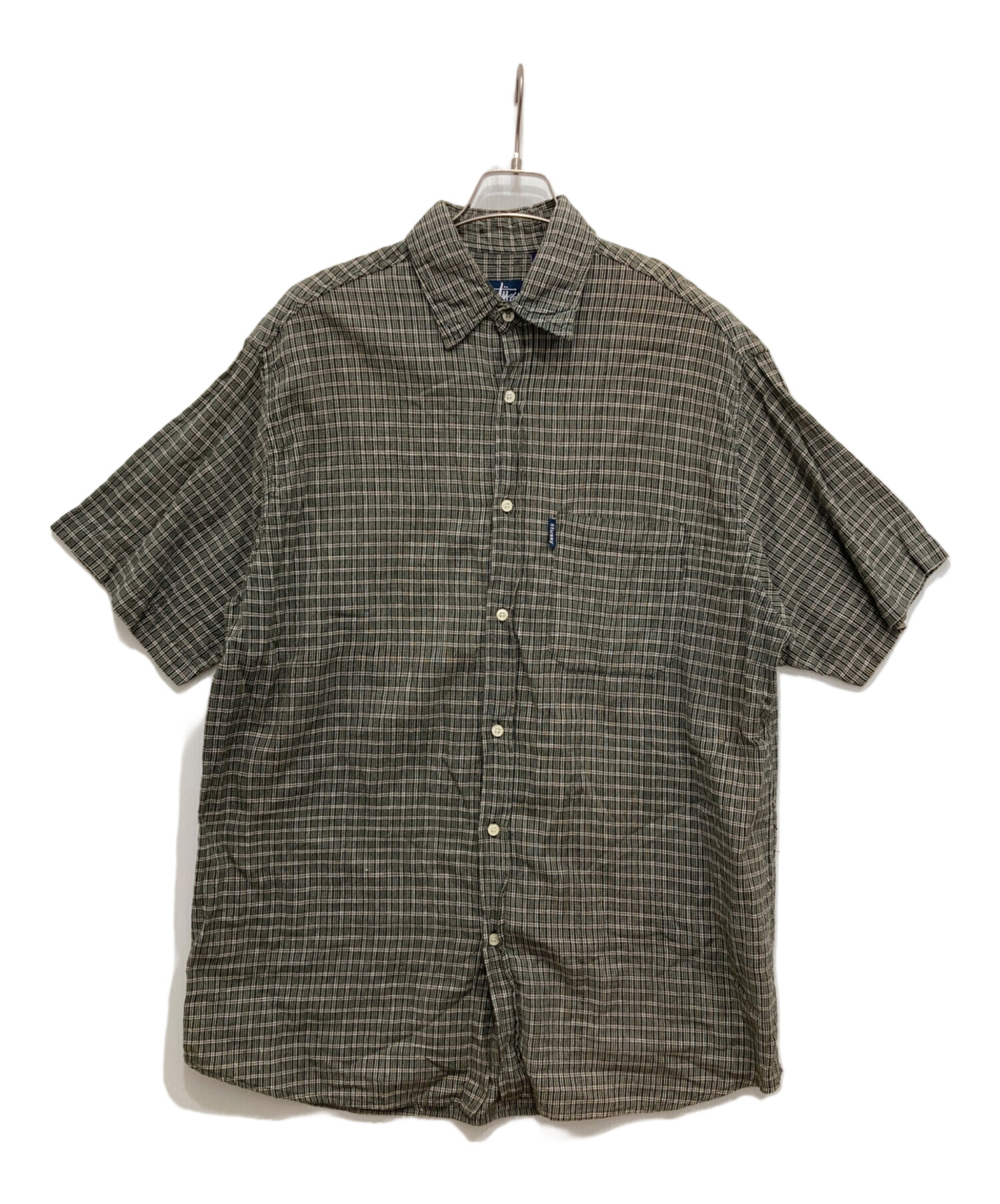 中古・古着通販】stussy (ステューシー) 90s 半袖チェックシャツ