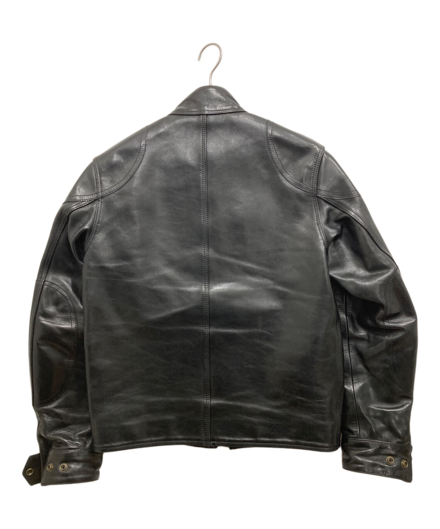 Addict Clothes ブラックレザージャケット 38 次世代のヴィンテージになりうる普遍的魅力。ADDICT CLOTHESコラボ