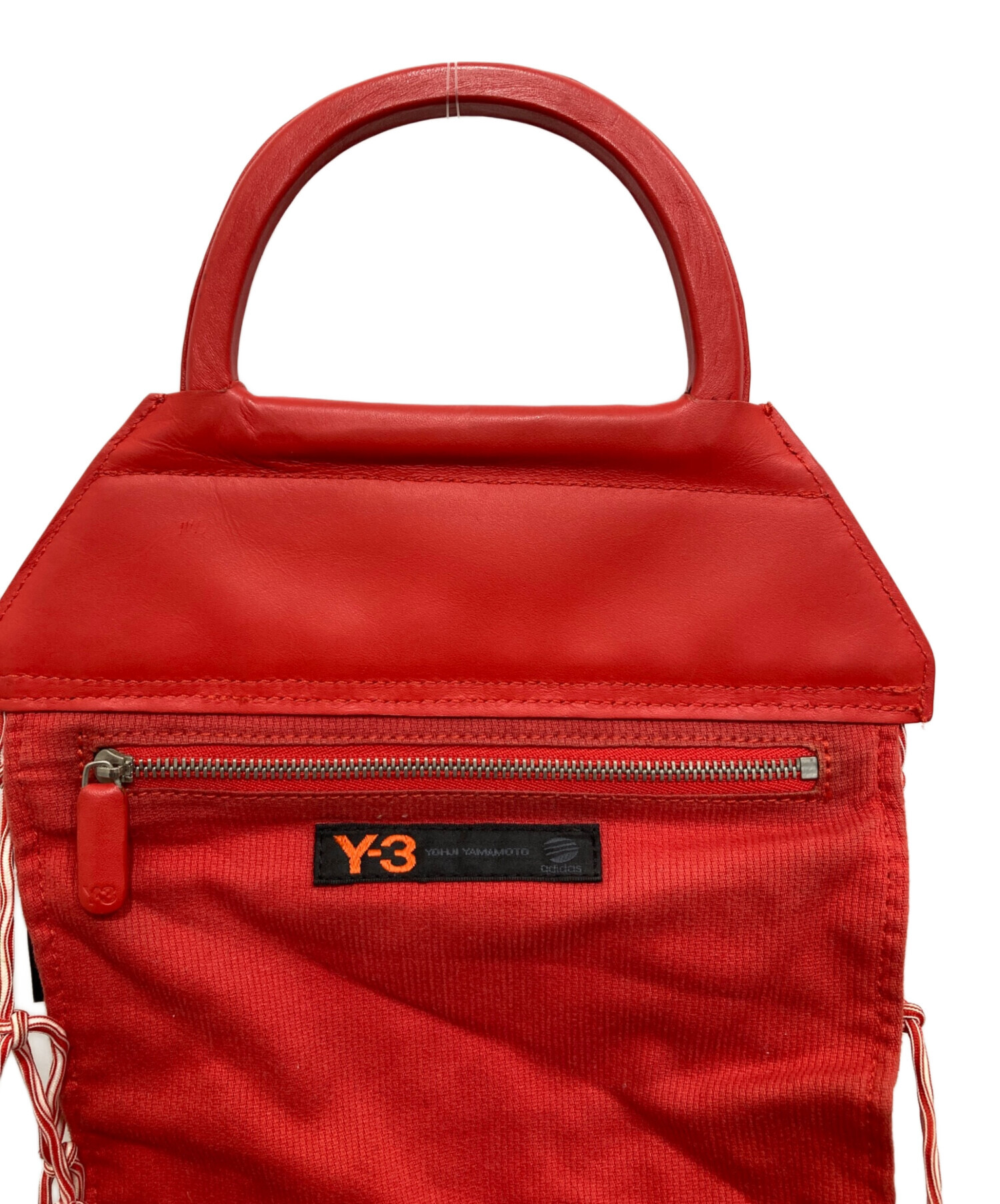 中古・古着通販】Y-3 (ワイスリー) ネットハンドバッグ レッド 