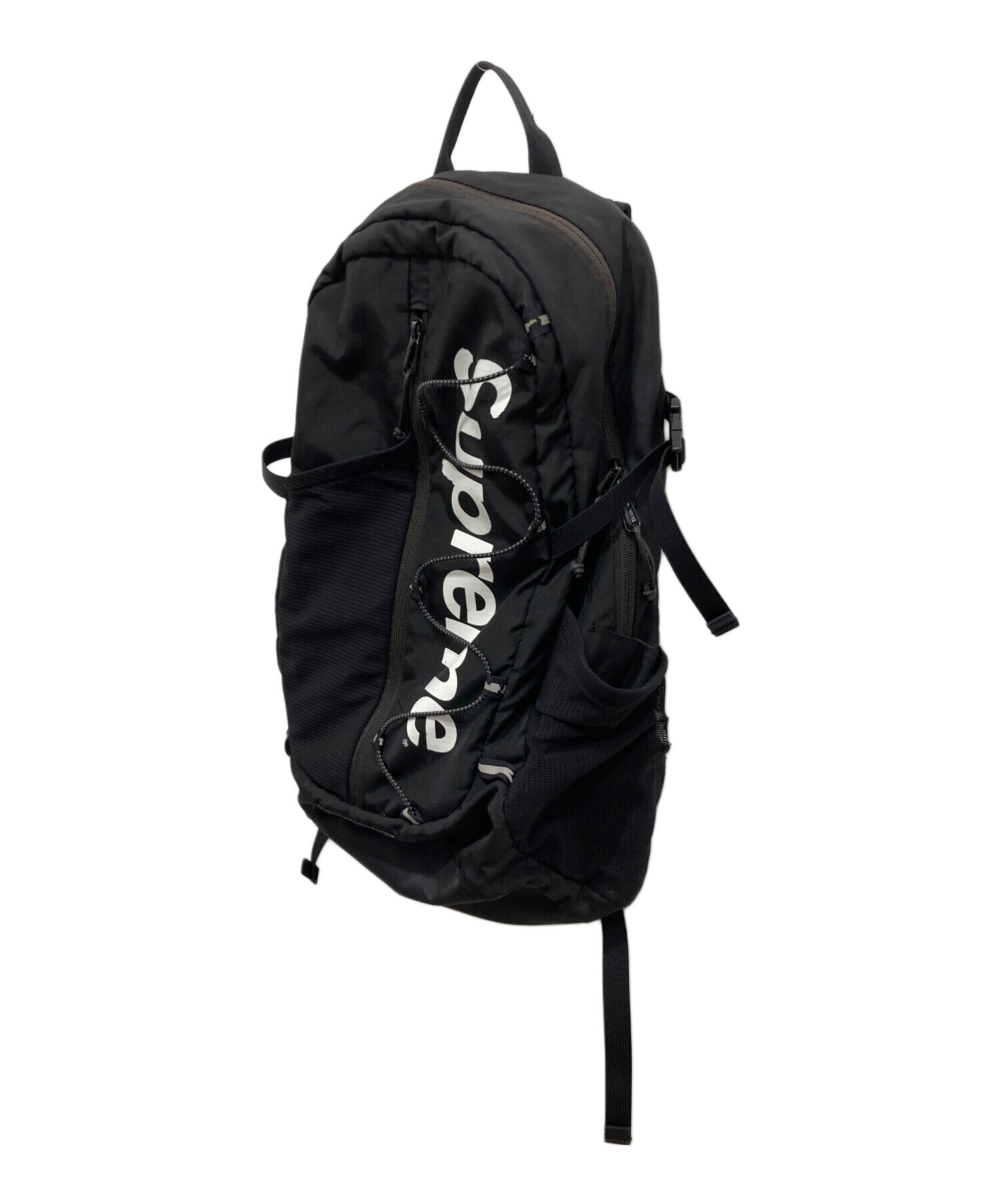Supremeリュック　ブラック　シュプリームリュック　ステッカー付き 中古・古着通販】Supreme (シュプリーム) リュック ブラック｜ブランド