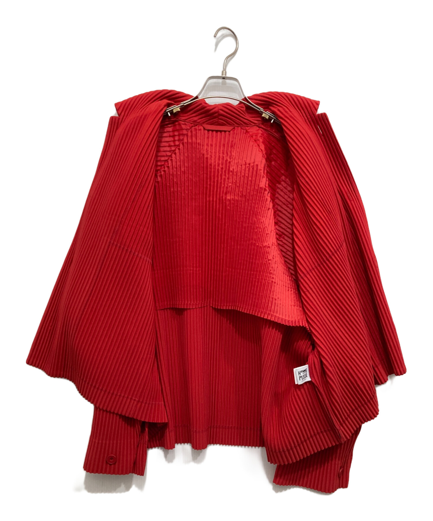 【希少・難あり】ISSEY MIYAKE フリンジジャケット 90s 赤 2 希少・難あり】ISSEY MIYAKE フリンジジャケット 90s 赤 2 希少・難