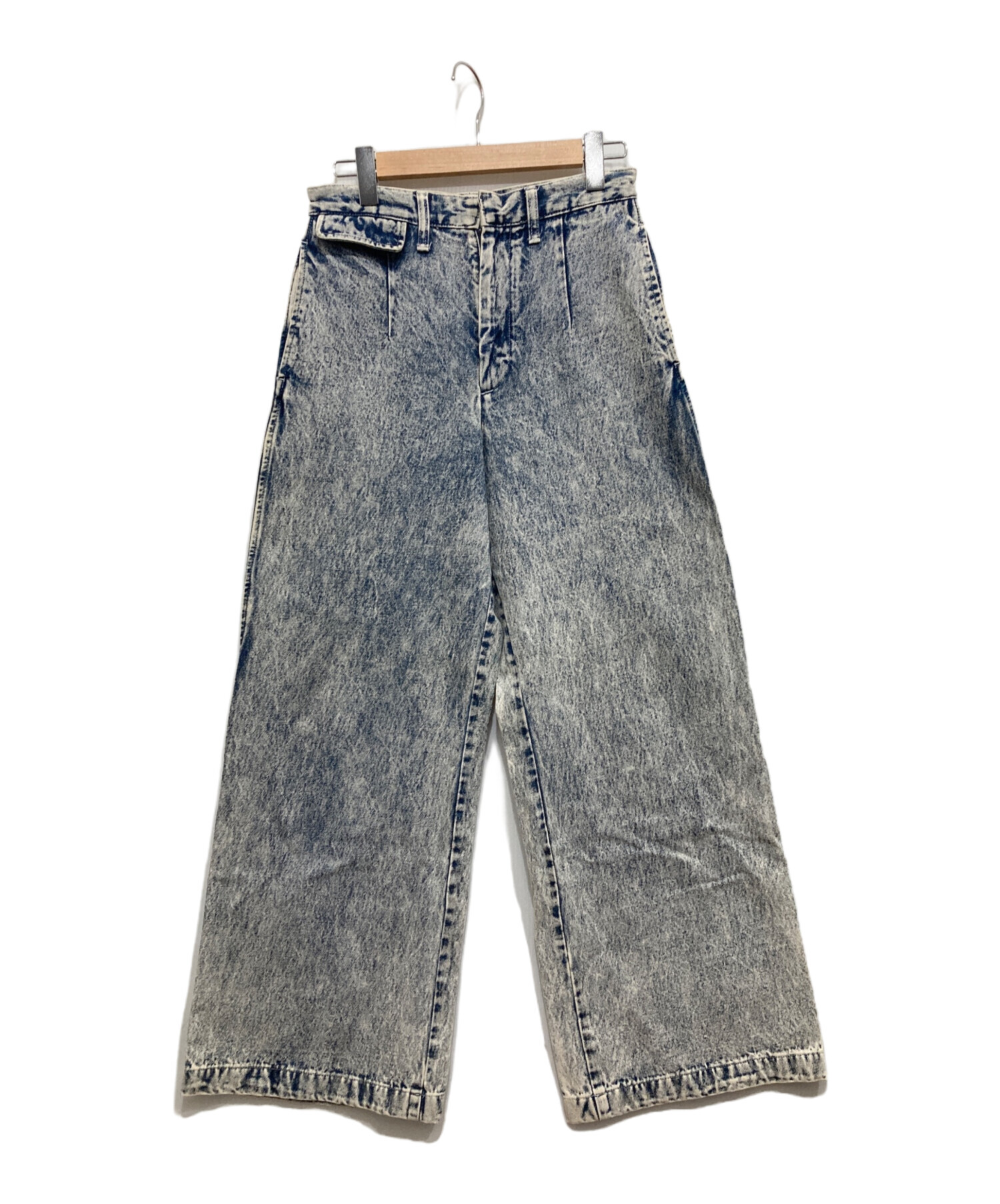 中古・古着通販】TOGA PULLA (トーガ プルラ) BLEACH DENIM WIDE PANTS