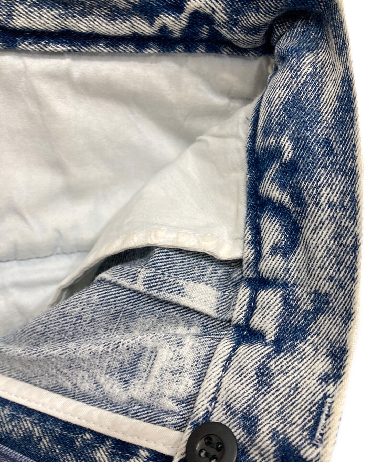 中古・古着通販】TOGA PULLA (トーガ プルラ) BLEACH DENIM WIDE PANTS