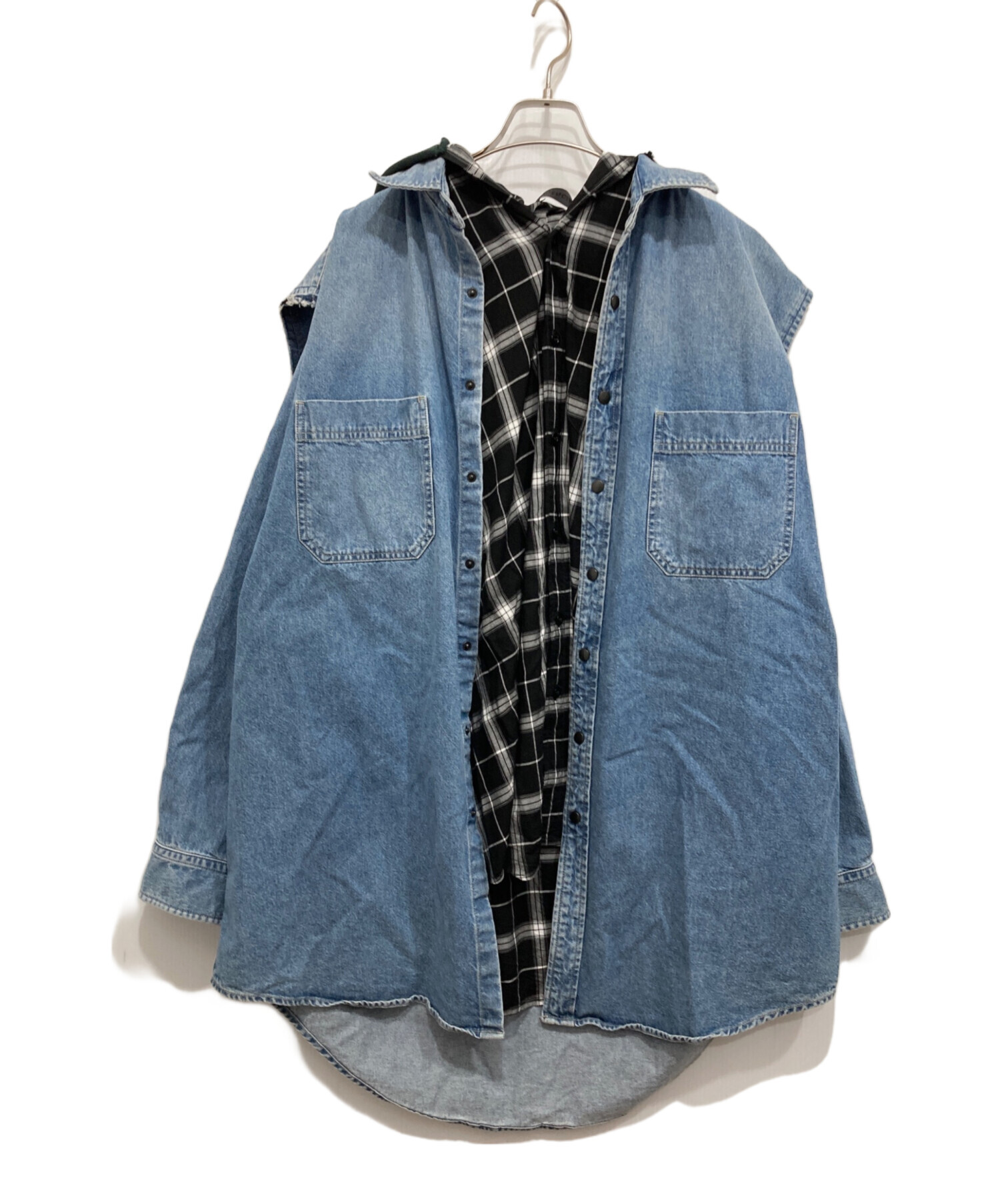 中古・古着通販】BALENCIAGA (バレンシアガ) Twinset Shirt With Hood