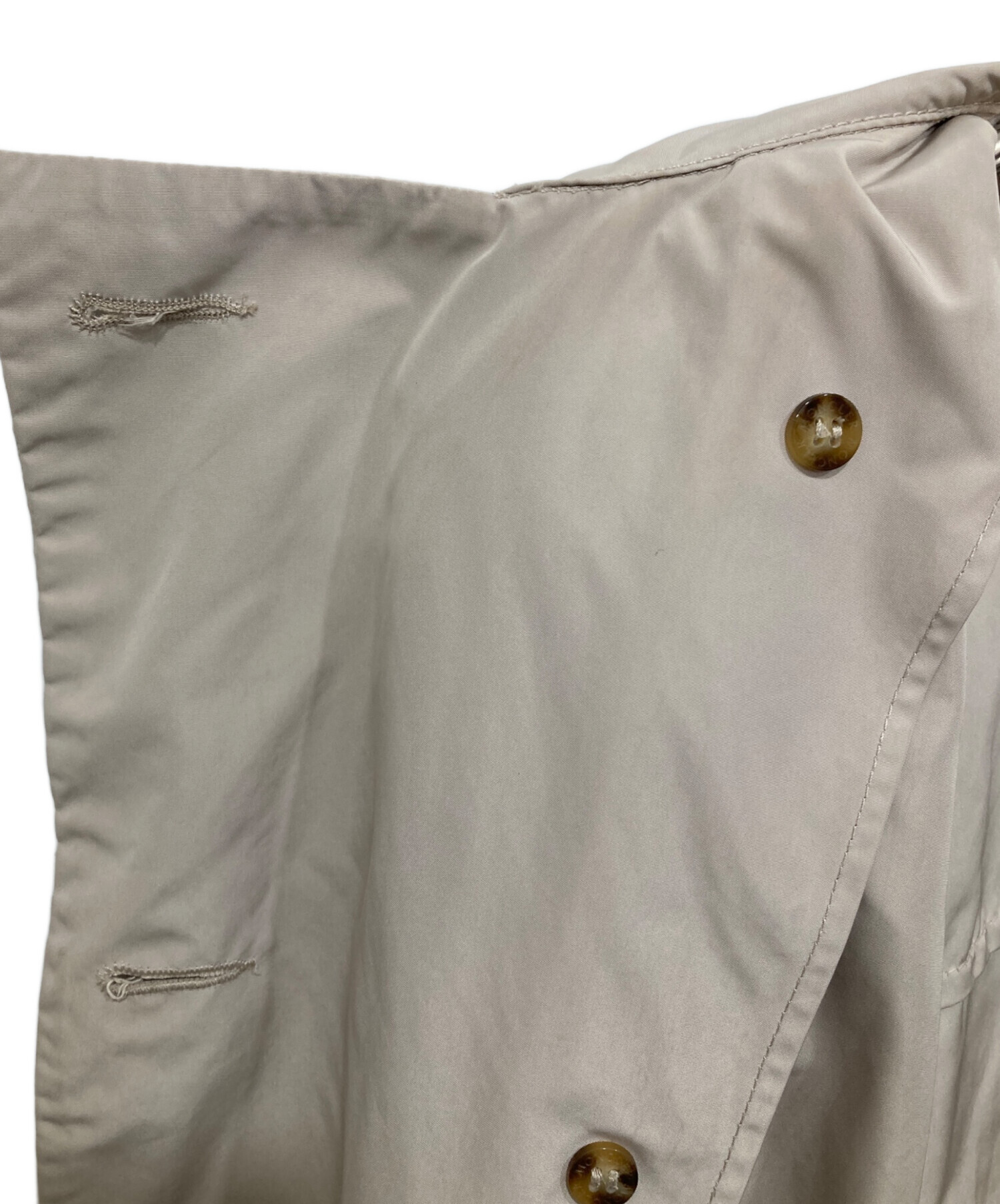 中古・古着通販】MONCLER (モンクレール) トレンチコート ベージュ