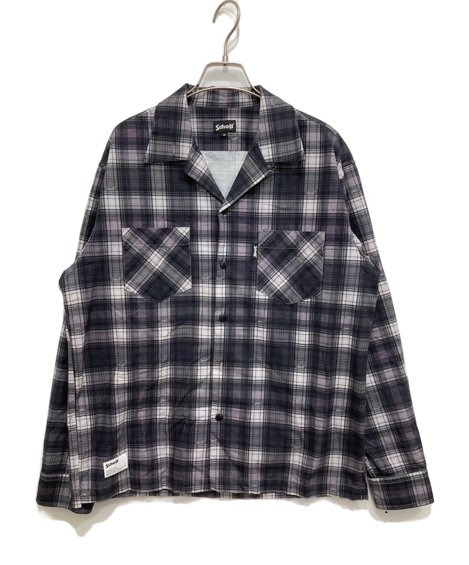 中古・古着通販】Schott (ショット) LS OMBRE FLANNEL SHIRT/プリント