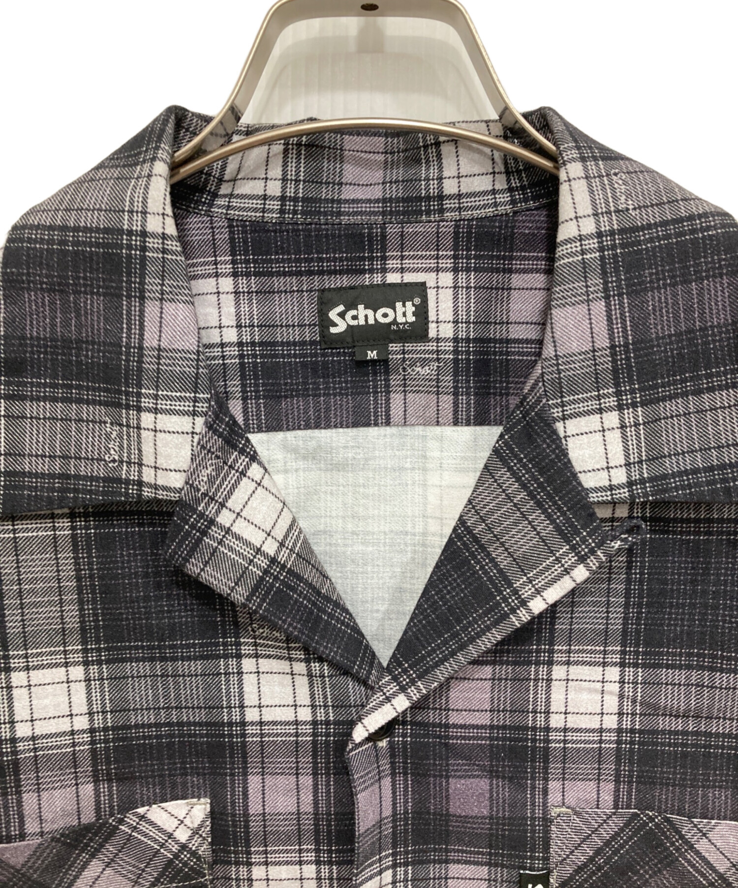 中古・古着通販】Schott (ショット) LS OMBRE FLANNEL SHIRT/プリント