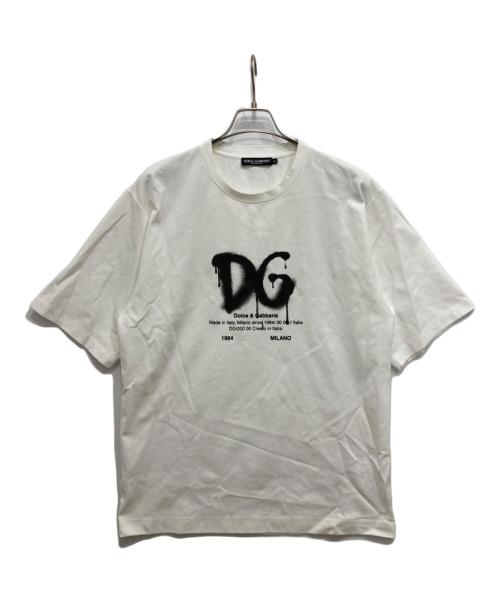 DOLCE&GABBANA - DOLCE&GABBANA ドルチェアンドガッバーナ ノースリーブ S 白 【古着】【中古】【送料無料】 中古・古着通販】DOLCE & GABBANA (ドルチェ＆ガッバーナ) スプレー