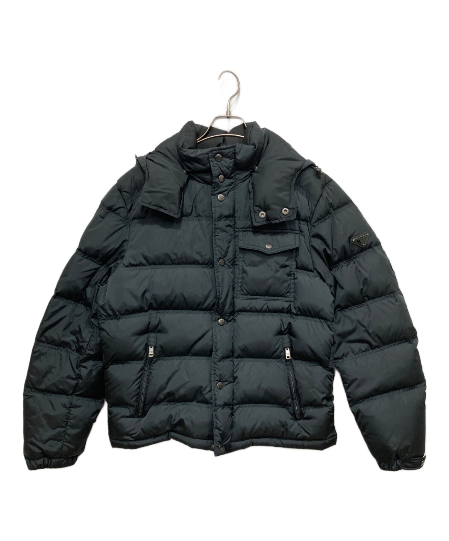 中古・古着通販】PRADA (プラダ) ダウンジャケット グリーン サイズ:48 