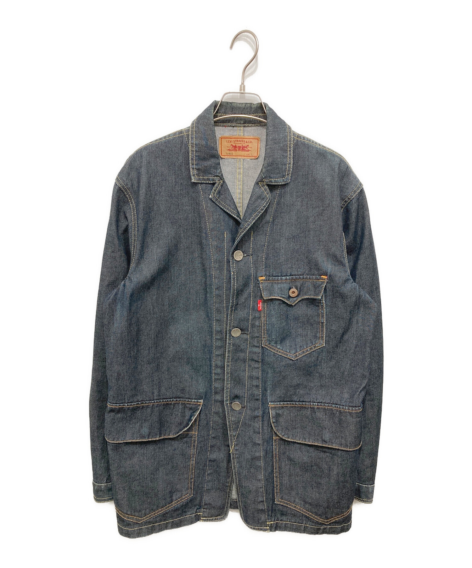 中古・古着通販】LEVI'S (リーバイス) デニムカバーオール ネイビー