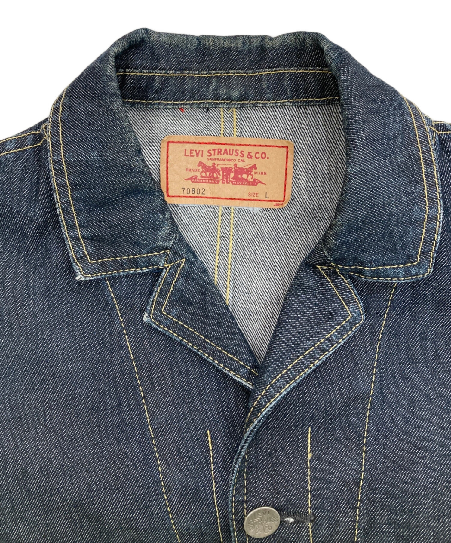 中古・古着通販】LEVI'S (リーバイス) デニムカバーオール ネイビー