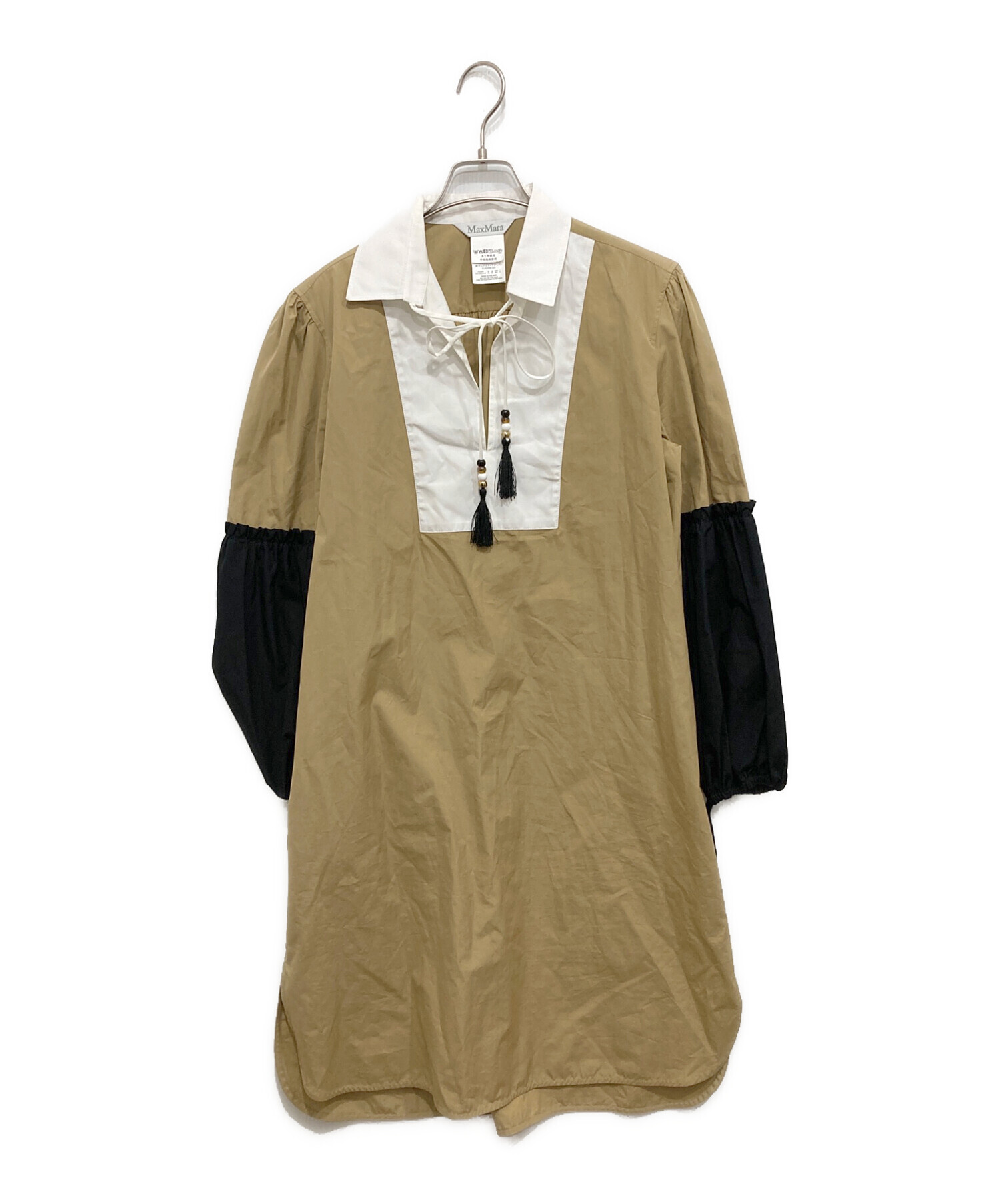 中古・古着通販】MaxMara (マックスマーラ) バイカラーシャツ