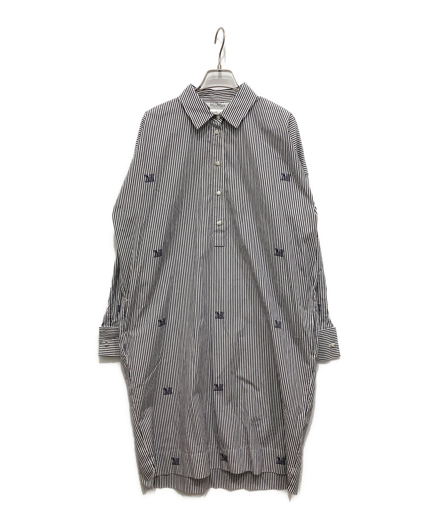 中古・古着通販】MaxMara (マックスマーラ) ストライプシャツ