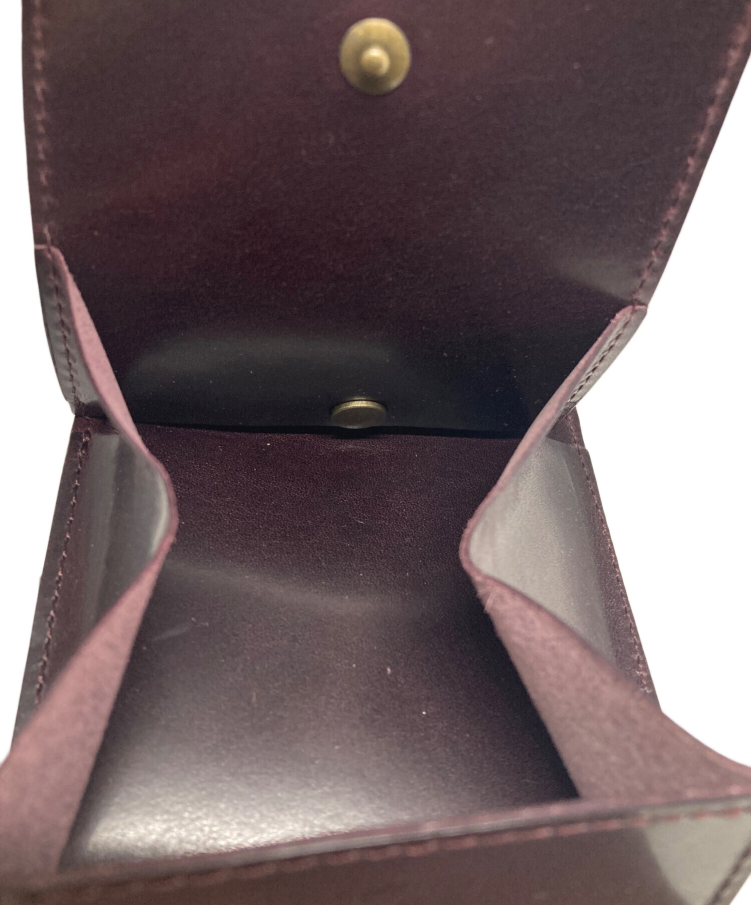 中古・古着通販】m+ (エムピウ) ピアストラ2/2つ折り財布 ブラック