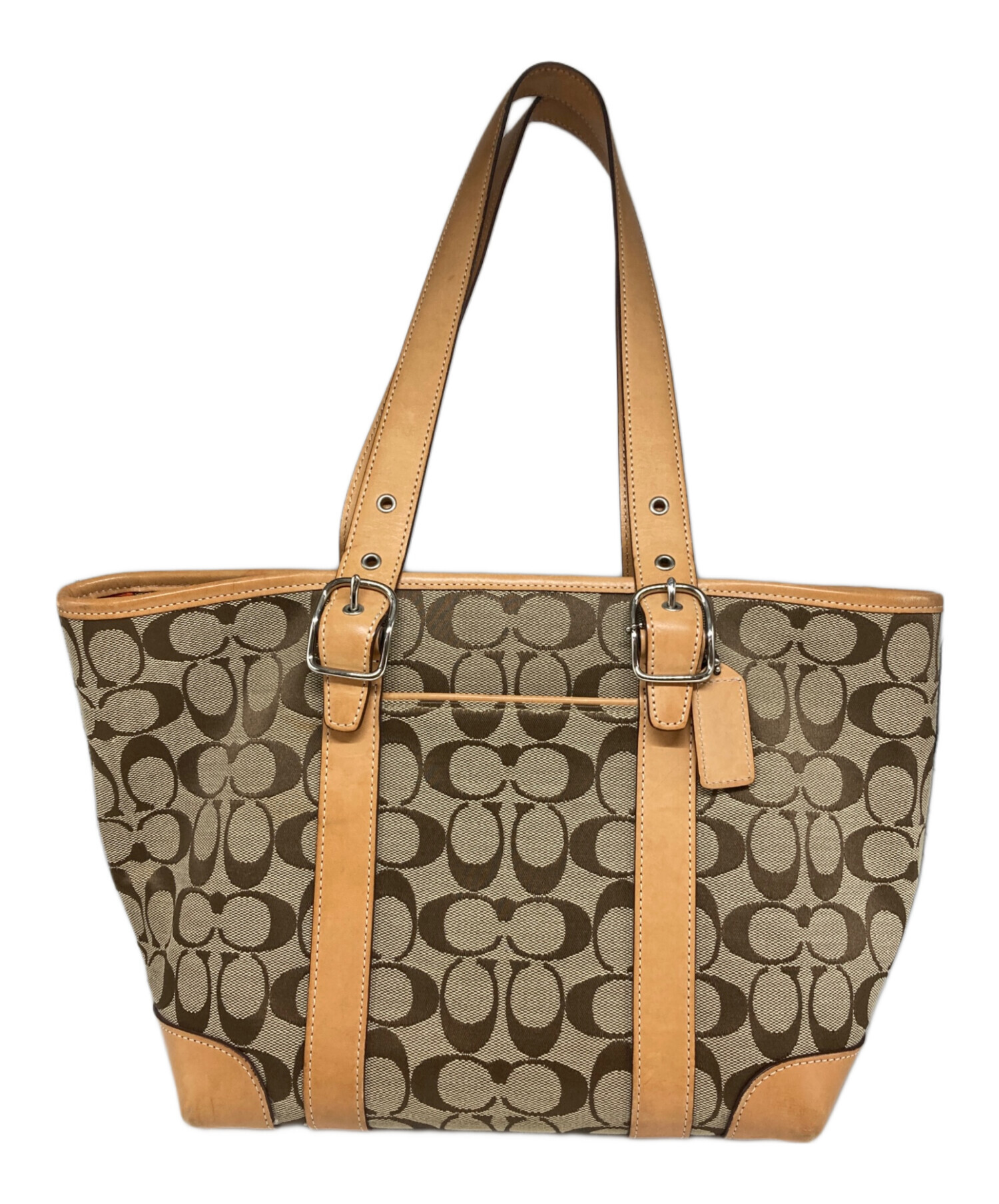 中古・古着通販】COACH (コーチ) トートバッグ ベージュ｜ブランド