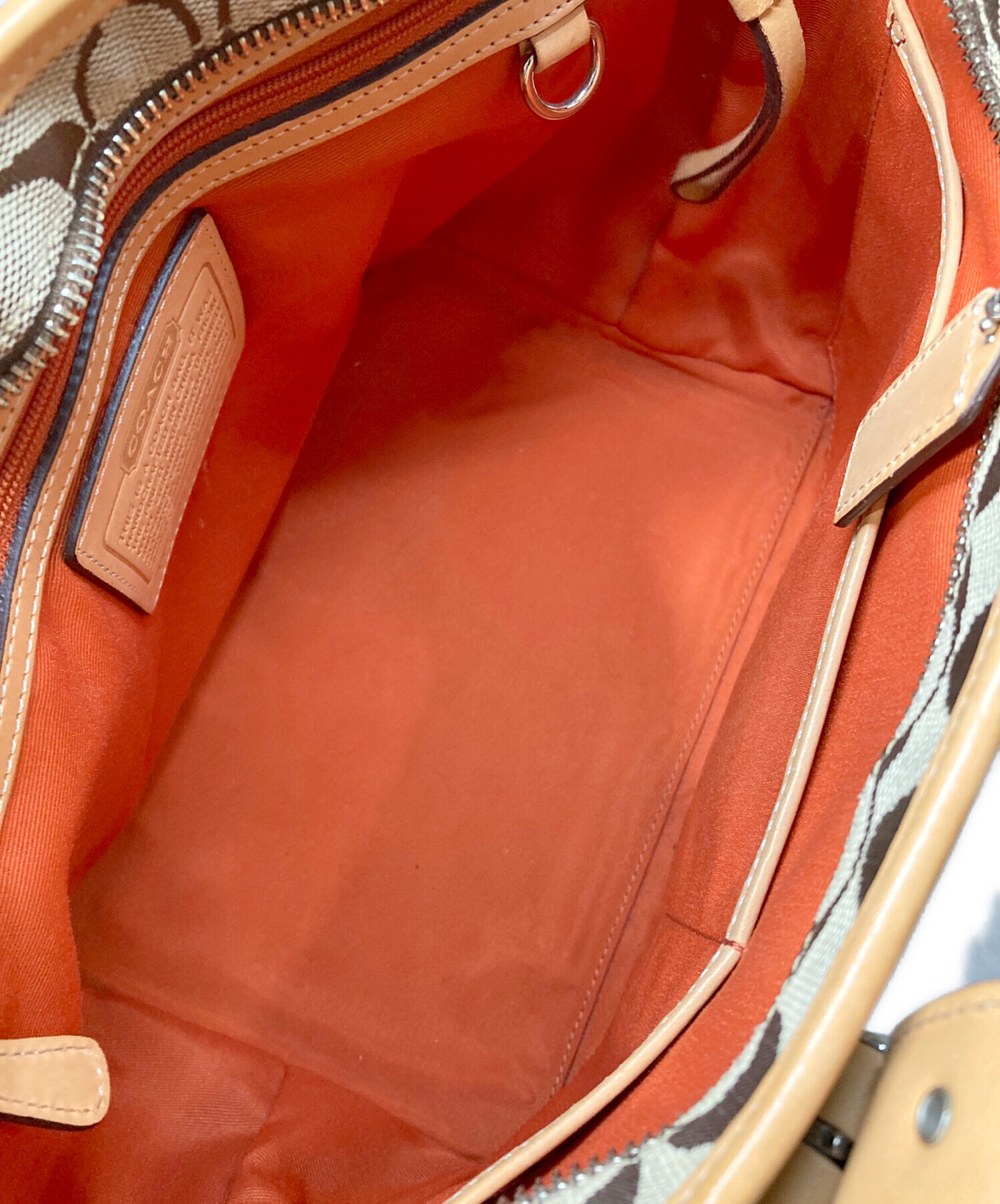 中古・古着通販】COACH (コーチ) トートバッグ ベージュ｜ブランド