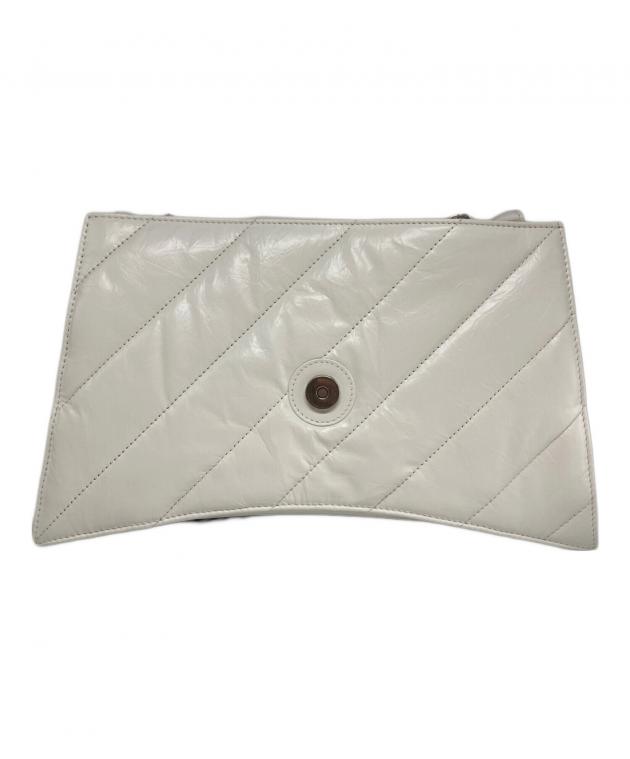 【再・再値下げ！！】BALENCIAGA ホワイトレザー　古銭入れ 中古・古着通販】BALENCIAGA (バレンシアガ) CRUSH/チェーンショルダー