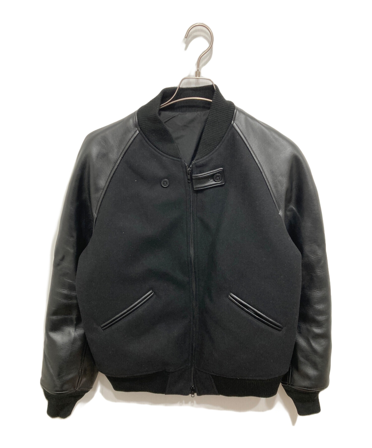 Y-3 スタジャン　VARSITY jacket ブルゾン 中古・古着通販】Y-3 (ワイスリー) CLASSIC VARSITY JACKET/Fレザー