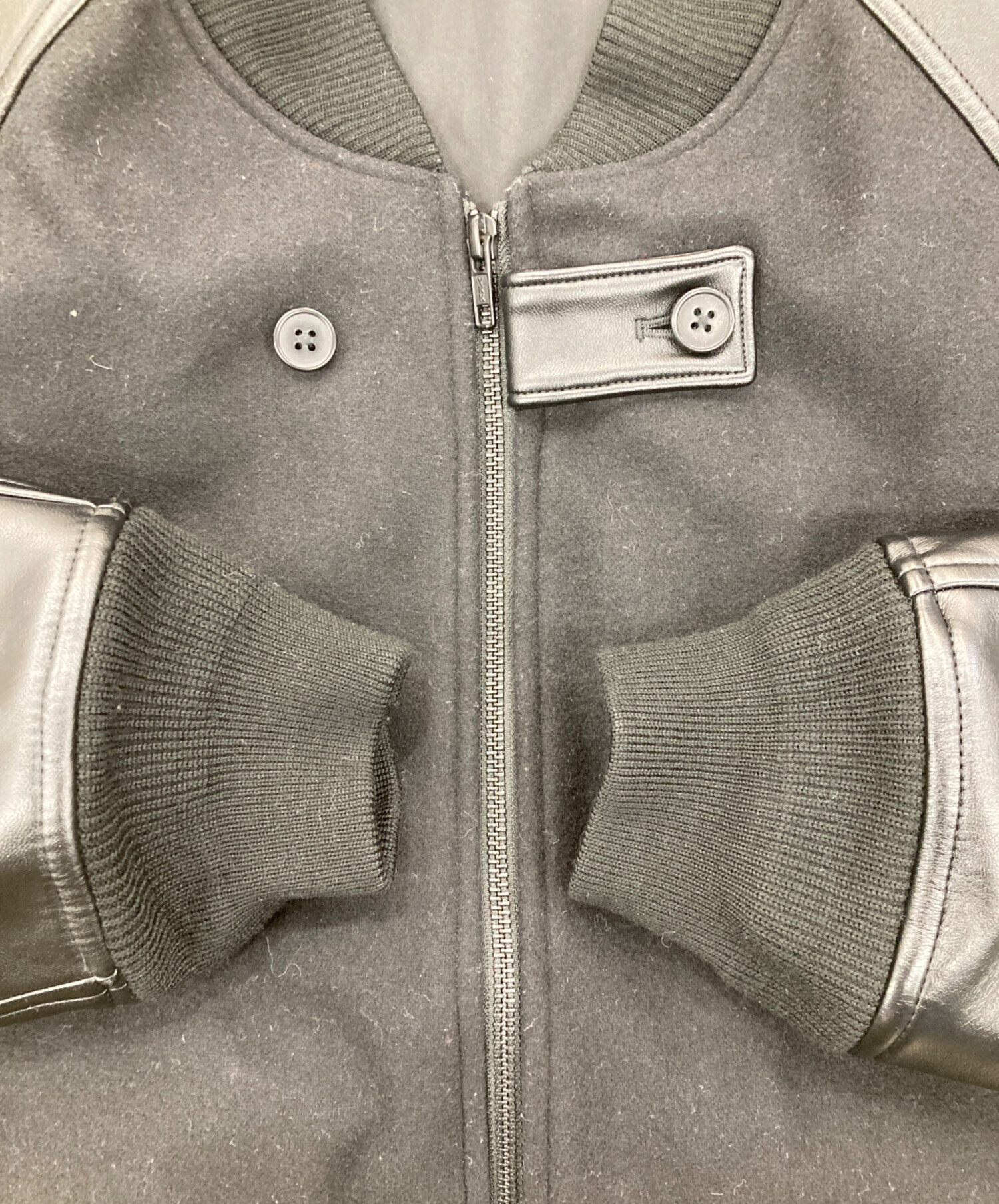 中古・古着通販】Y-3 (ワイスリー) CLASSIC VARSITY JACKET/Fレザー