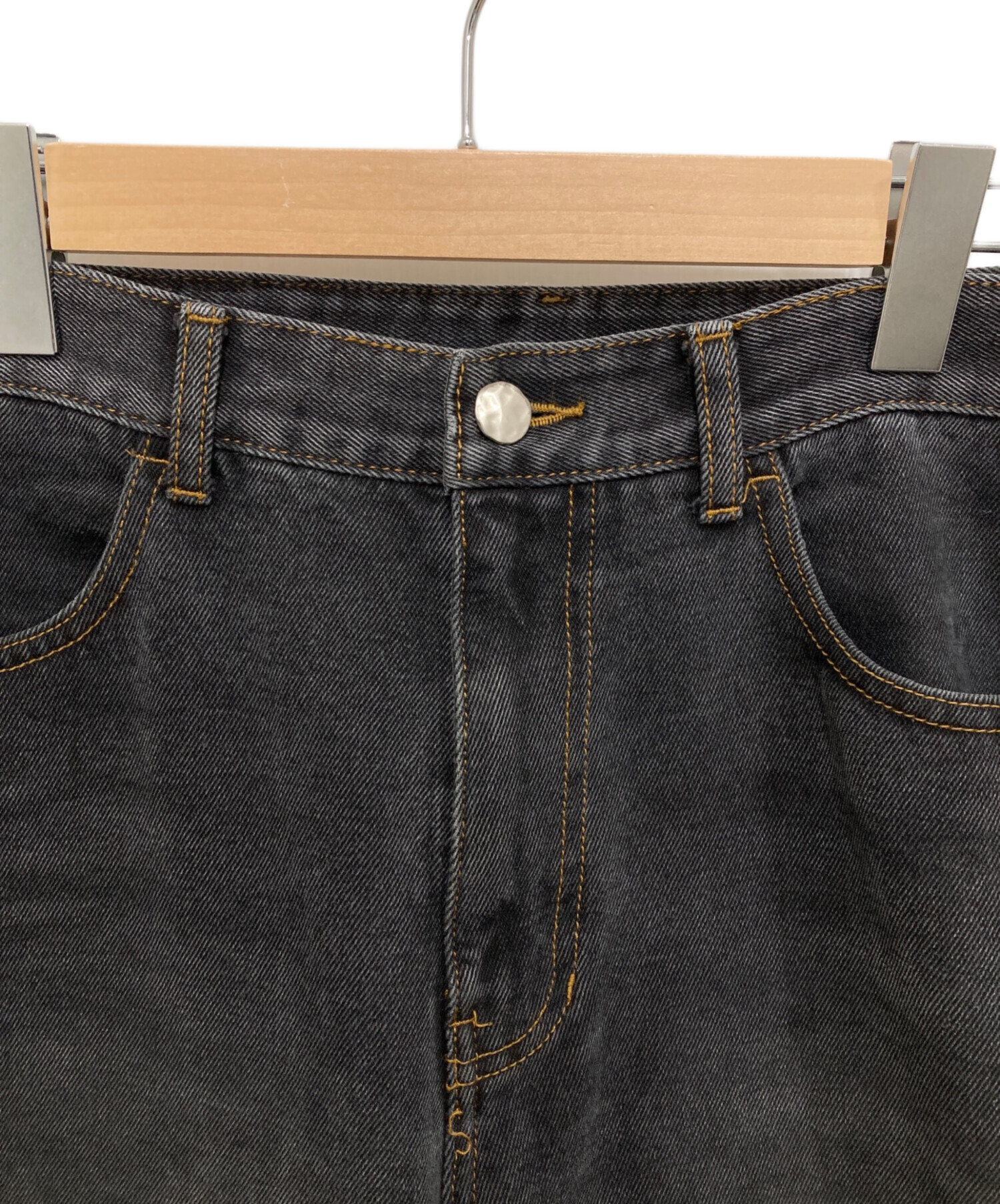 中古・古着通販】ADER error (アーダーエラー) Tag Jeans ブラック