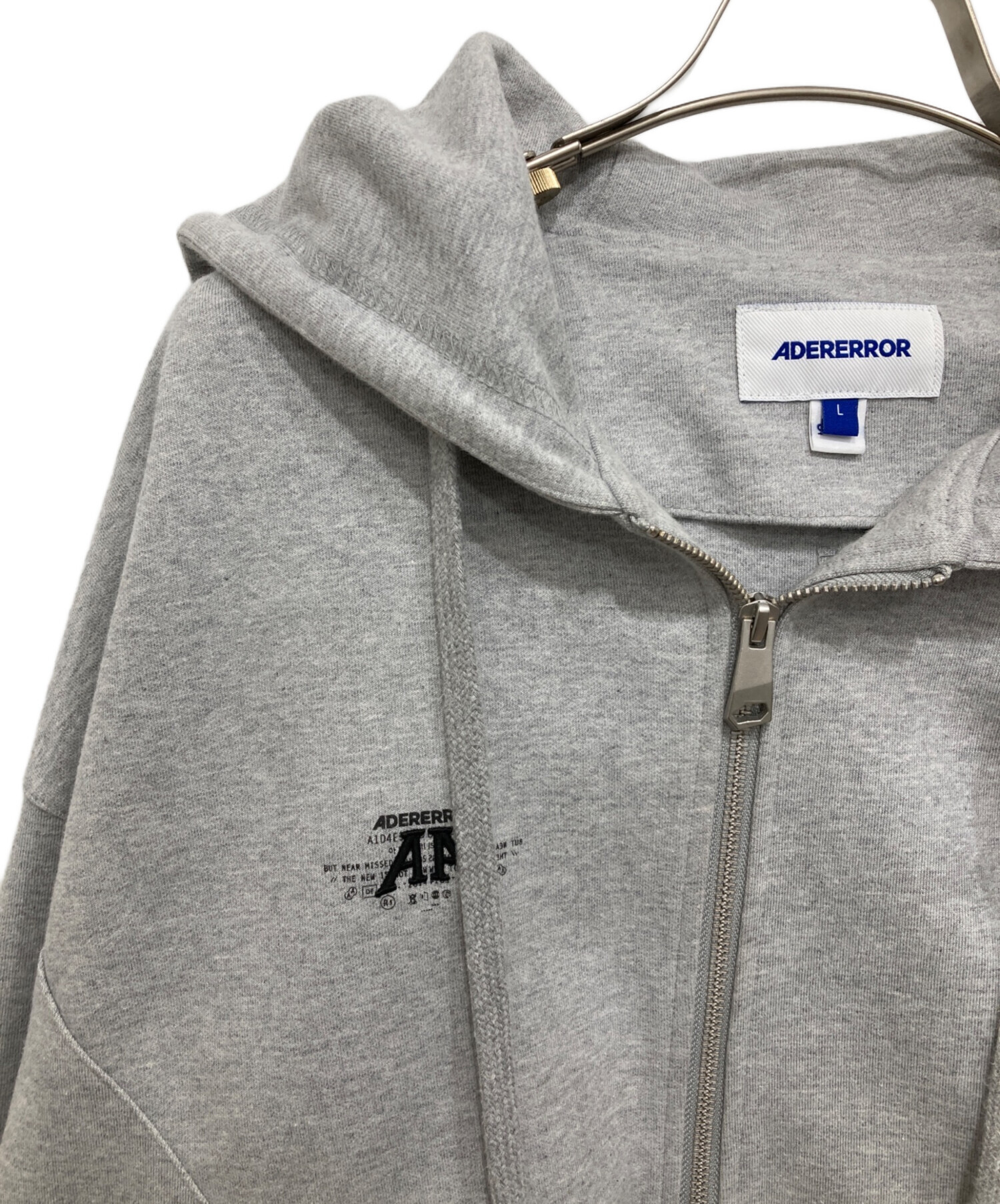 中古・古着通販】ADER error (アーダーエラー) Nolc logo hoodie zip