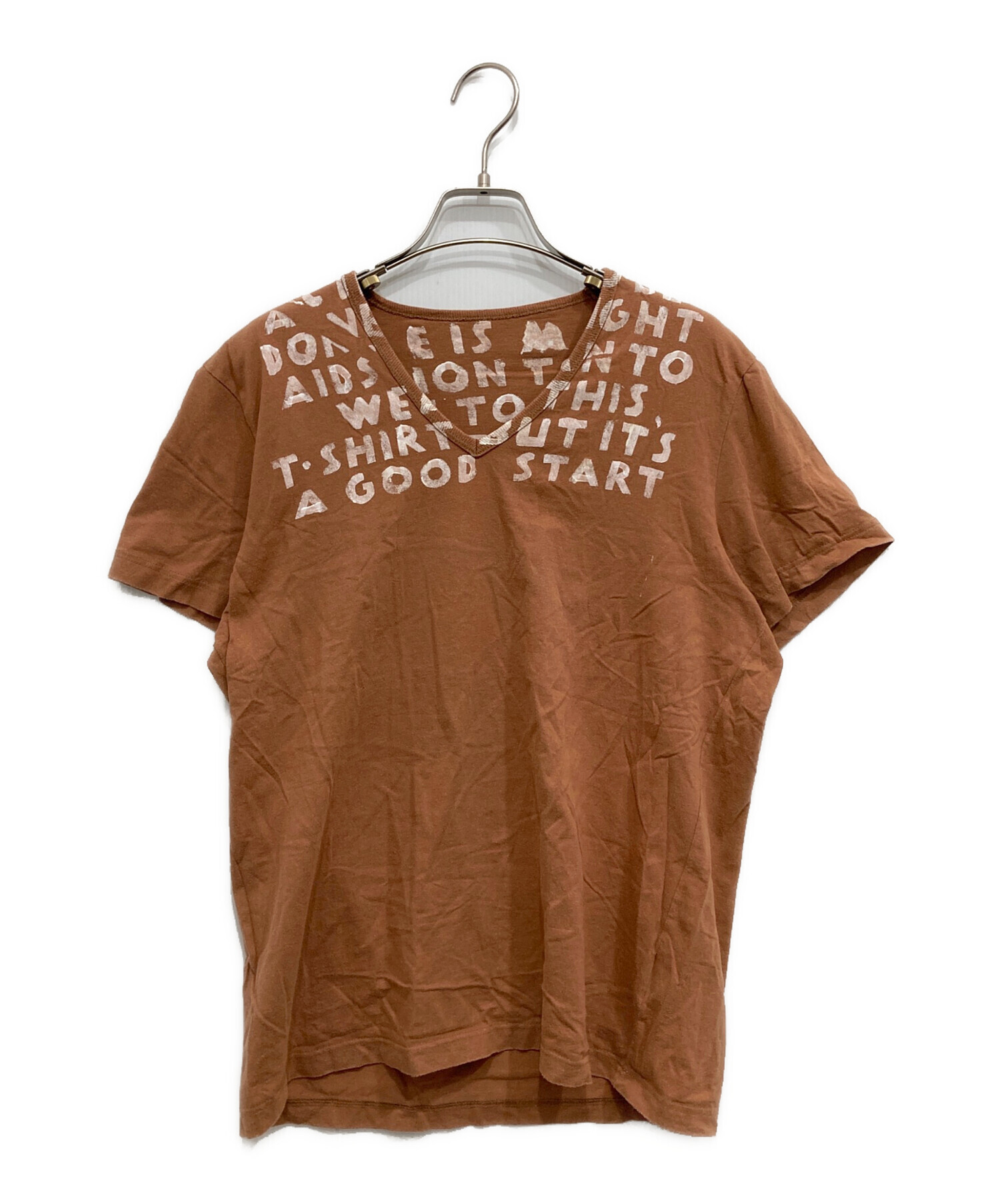 マルタンマルジェラ エイズ Tシャツ 2007 AW ここのえ期 メゾン マルタン マルジェラ、世界エイズデーにエイズT-シャツの日本語