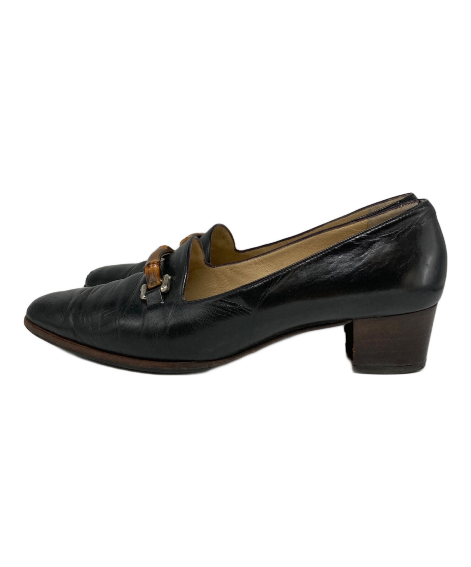 中古・古着通販】GUCCI (グッチ) 90'sバンブービットローファー