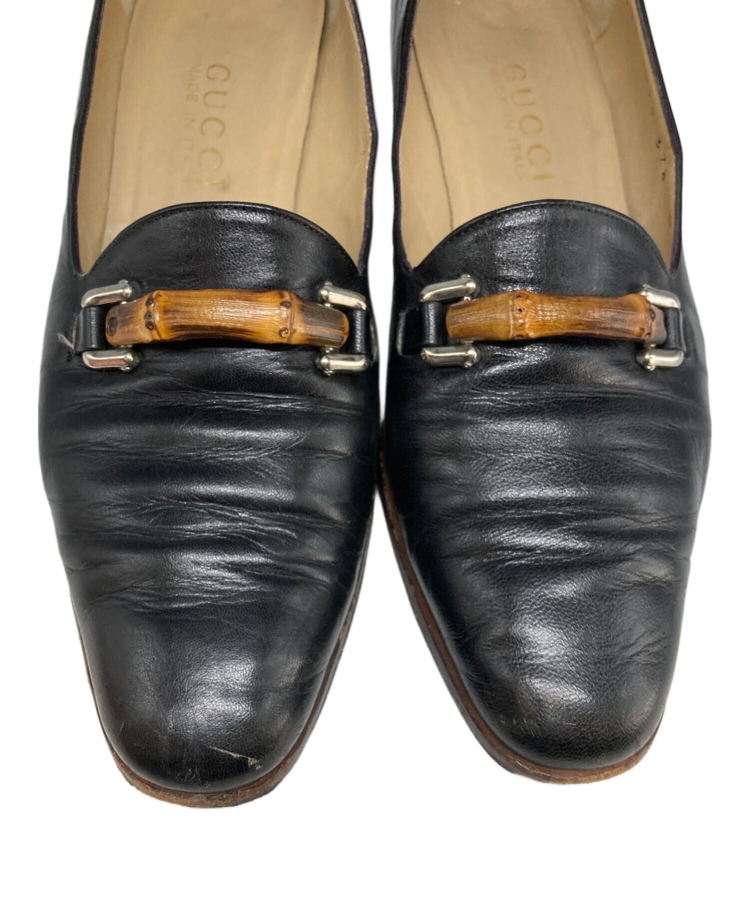 中古・古着通販】GUCCI (グッチ) 90'sバンブービットローファー