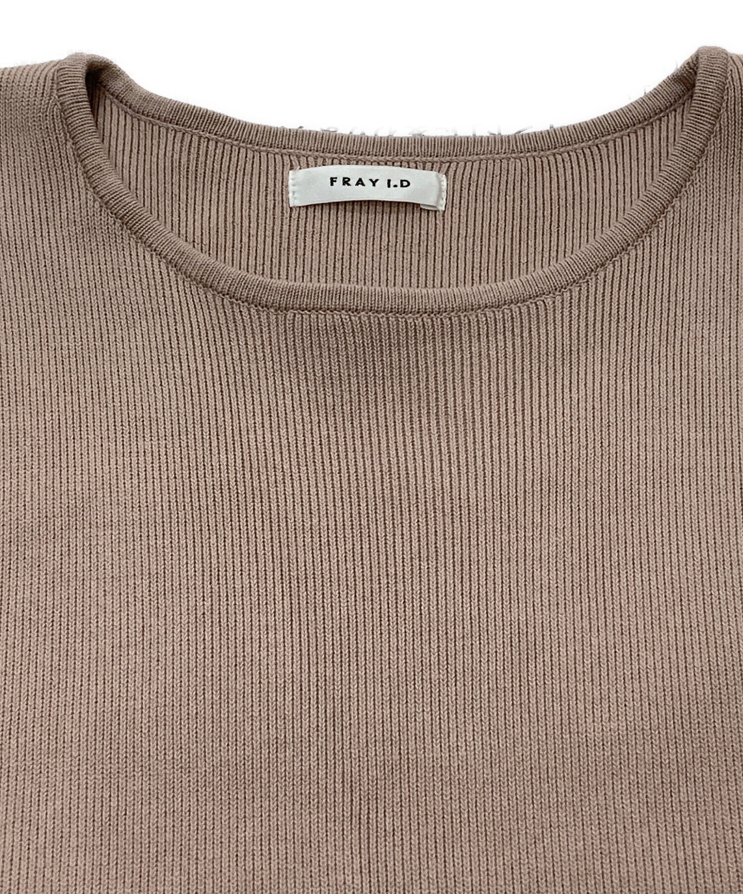 新品タグ付　ダブルカラーノースリカットソー　GRY FRAY I.D FRAY I.D（フレイアイディー）の「ダブルカラーノースリカットソー（T