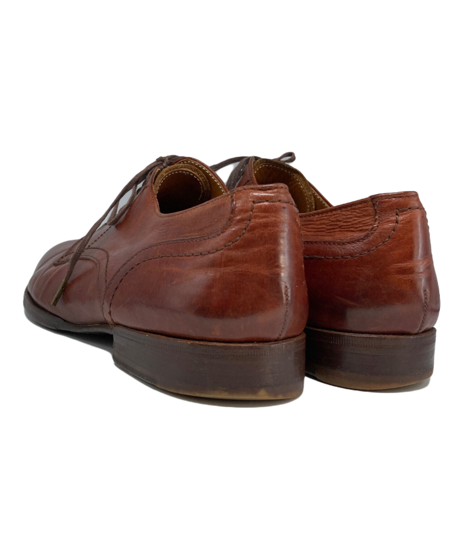 中古・古着通販】chausser (ショセ) プレーントゥシューズ ブラウン 