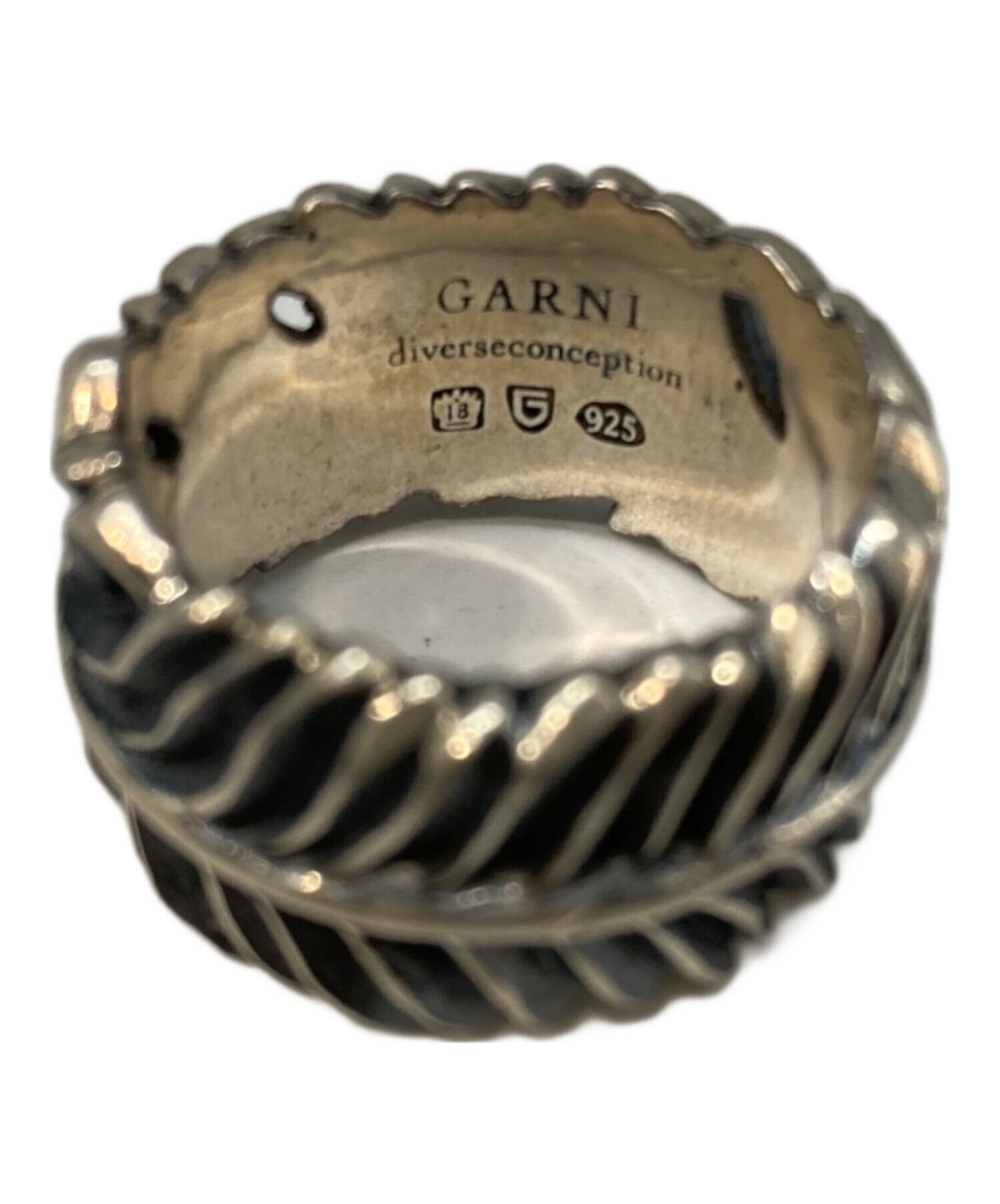 中古・古着通販】GARNI (ガルニ) イーグルフェザーリング サイズ:22号 