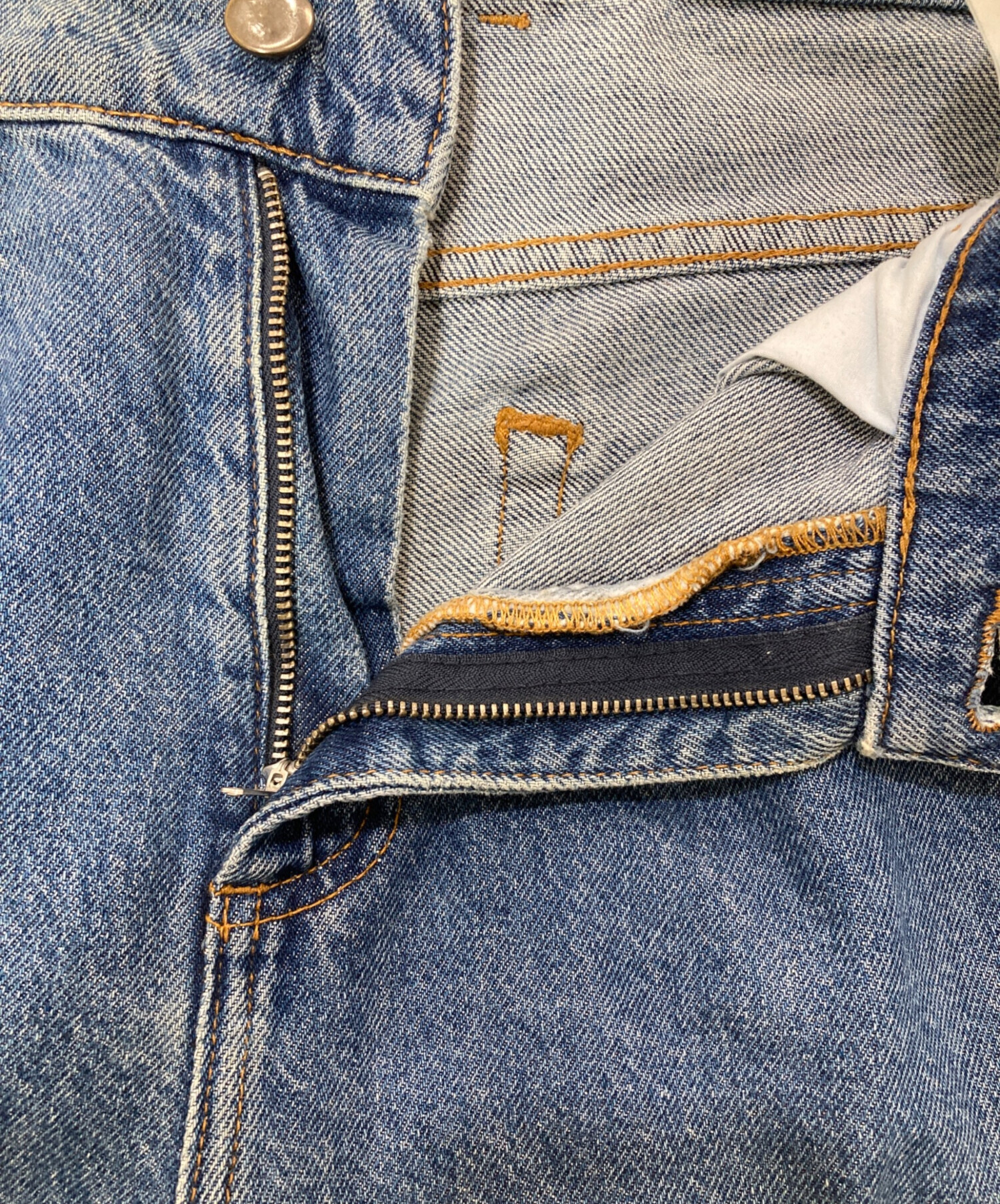 中古・古着通販】mfpen (エムエフペン) BIGGER JEANS ブルー サイズ:S