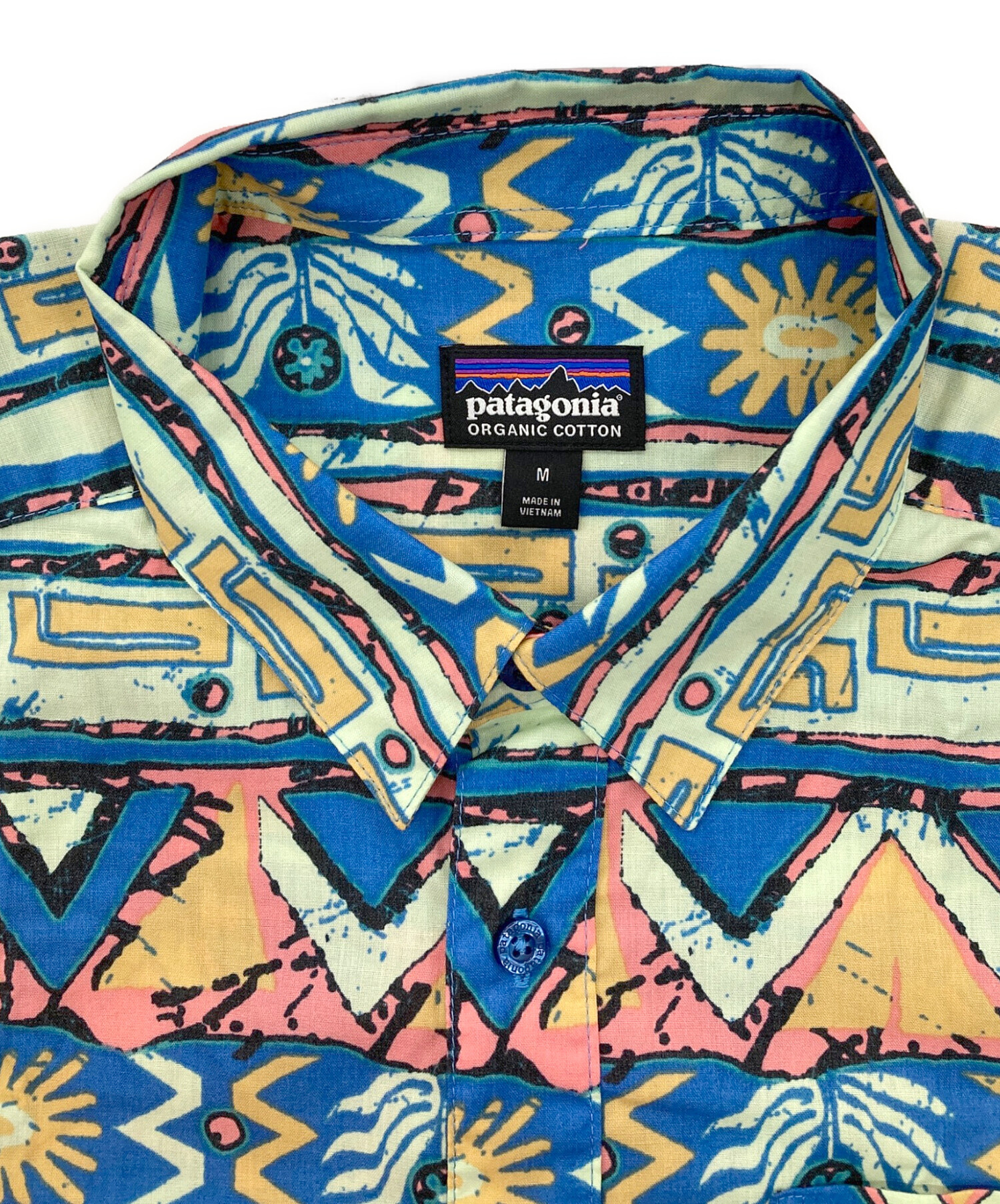 パタゴニア patagonia アロハシャツ 総柄 ブルー M 中古・古着通販】Patagonia (パタゴニア) GO TO SHIRT/アロハシャツ