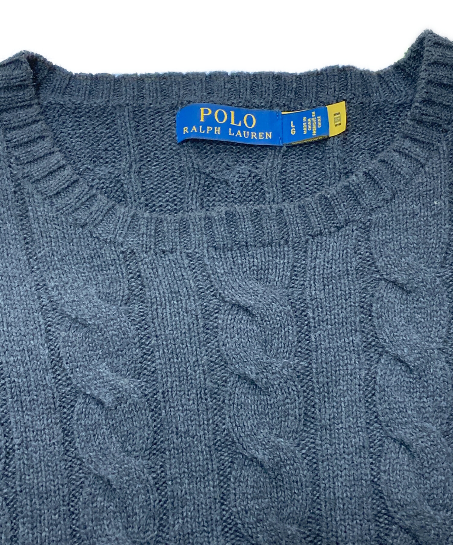 中古・古着通販RALPH LAUREN (ラルフローレン) ケーブル編みニット