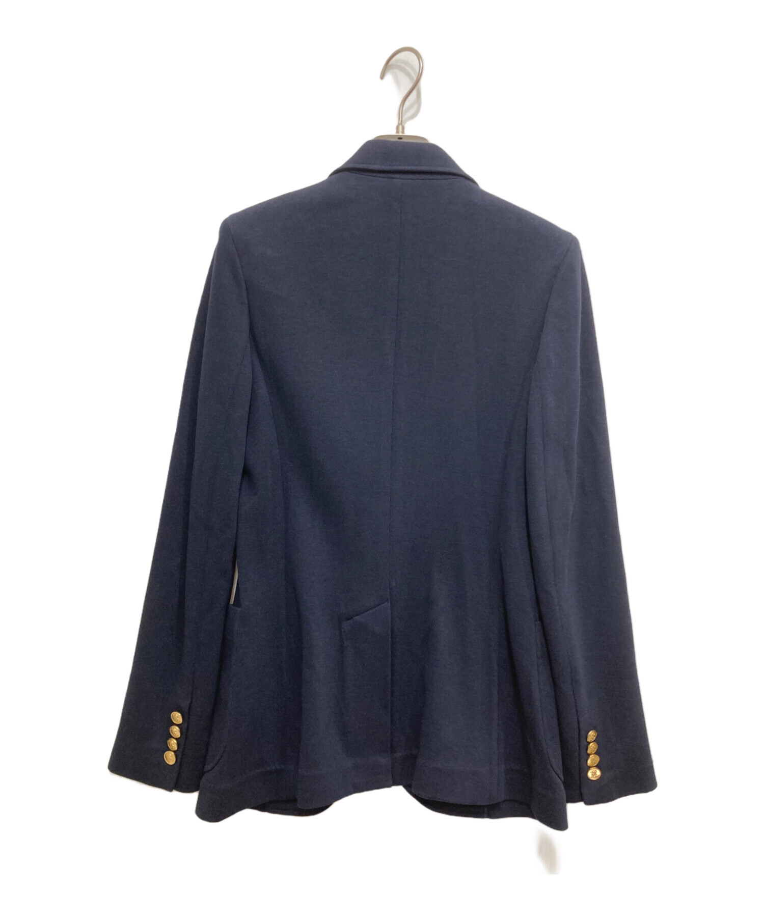 ローレンラルフローレン　近年　コットンブレンドブレザー　　ロゴ金具　ネイビー 中古・古着通販】POLO RALPH LAUREN (ポロ・ラルフローレン) ロゴ刺繍