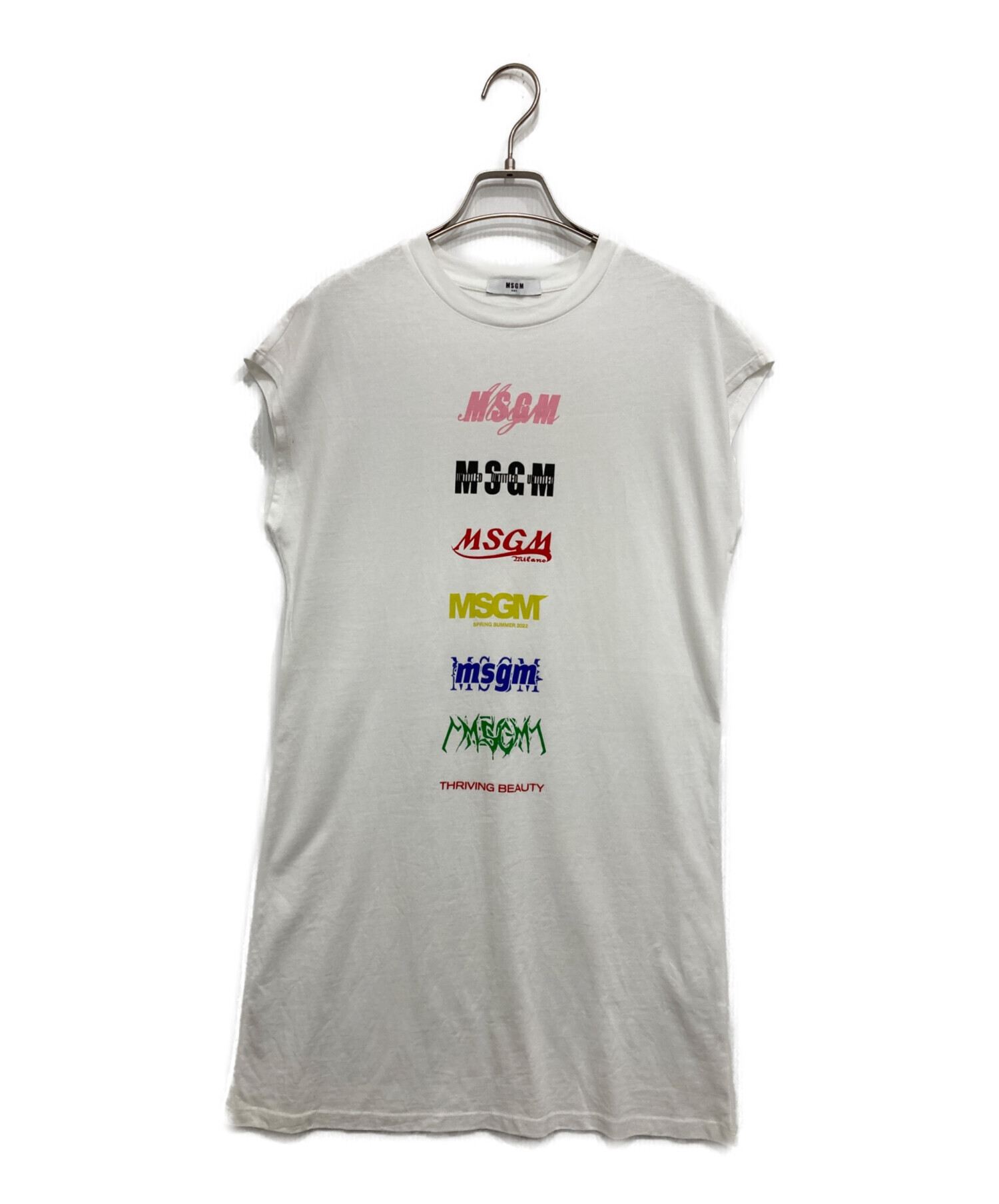 中古・古着通販】MSGM (エムエスジーエム) ノースリーブワンピース