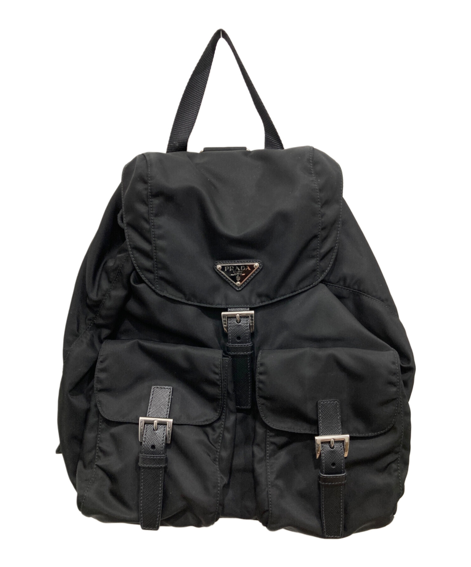 中古・古着通販】PRADA (プラダ) VELA/ナイロンリュック ブラック