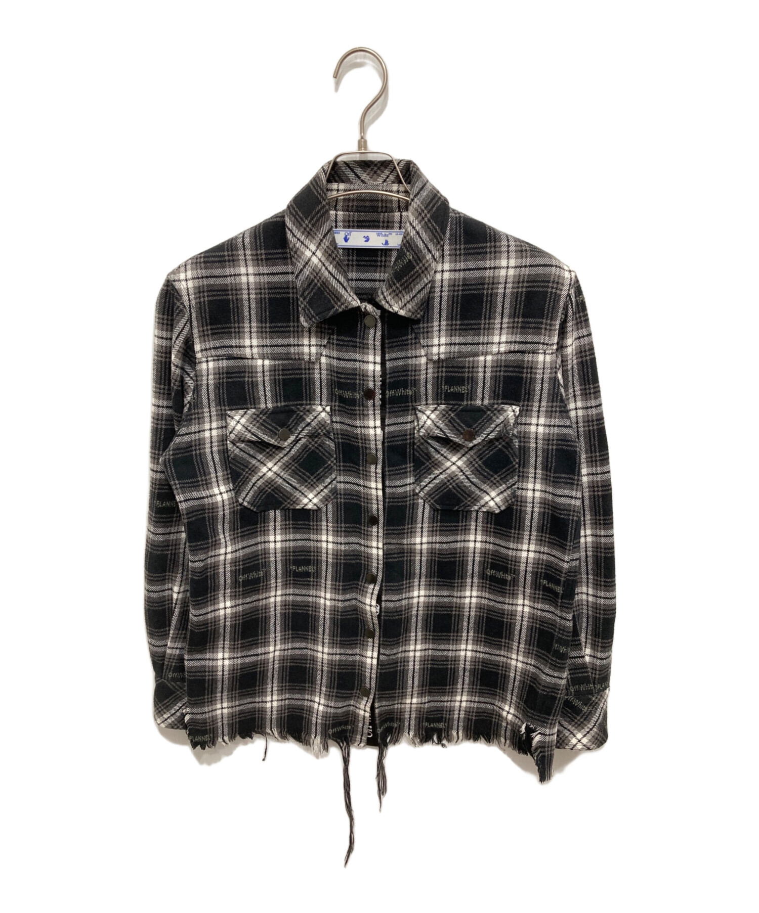 中古・古着通販】OFFWHITE (オフホワイト) LOGO EMBROIDERED CHECKED