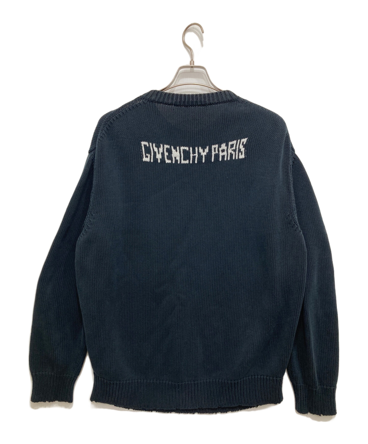 中古・古着通販】GIVENCHY (ジバンシィ) 4Gロゴニット ブラック サイズ 