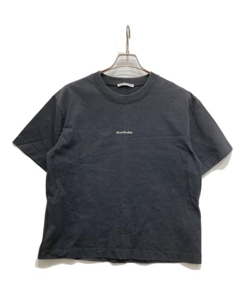 Acne Studios Tシャツ・カットソー XS 黒x紺xグレー 【古着】【中古】 中古・古着通販】Acne studios (アクネ ストゥディオズ) ロゴTシャツ