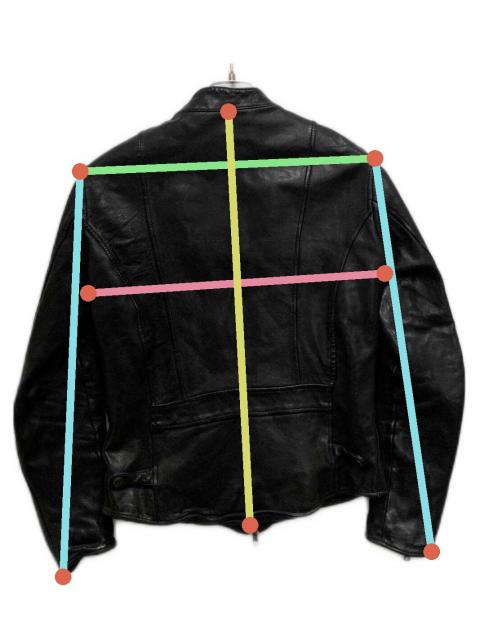 中古・古着通販】FAKTOR (ファクター) レザージャケット ブラック
