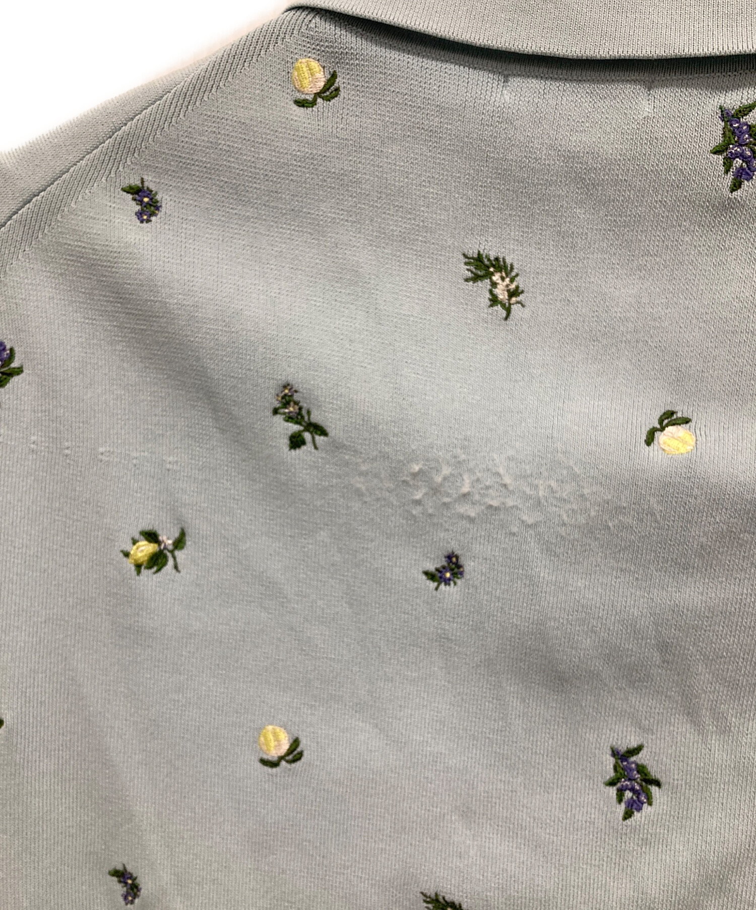 中古・古着通販】FRAY ID (フレイ アイディー) フルーツ刺繍ポロカラー