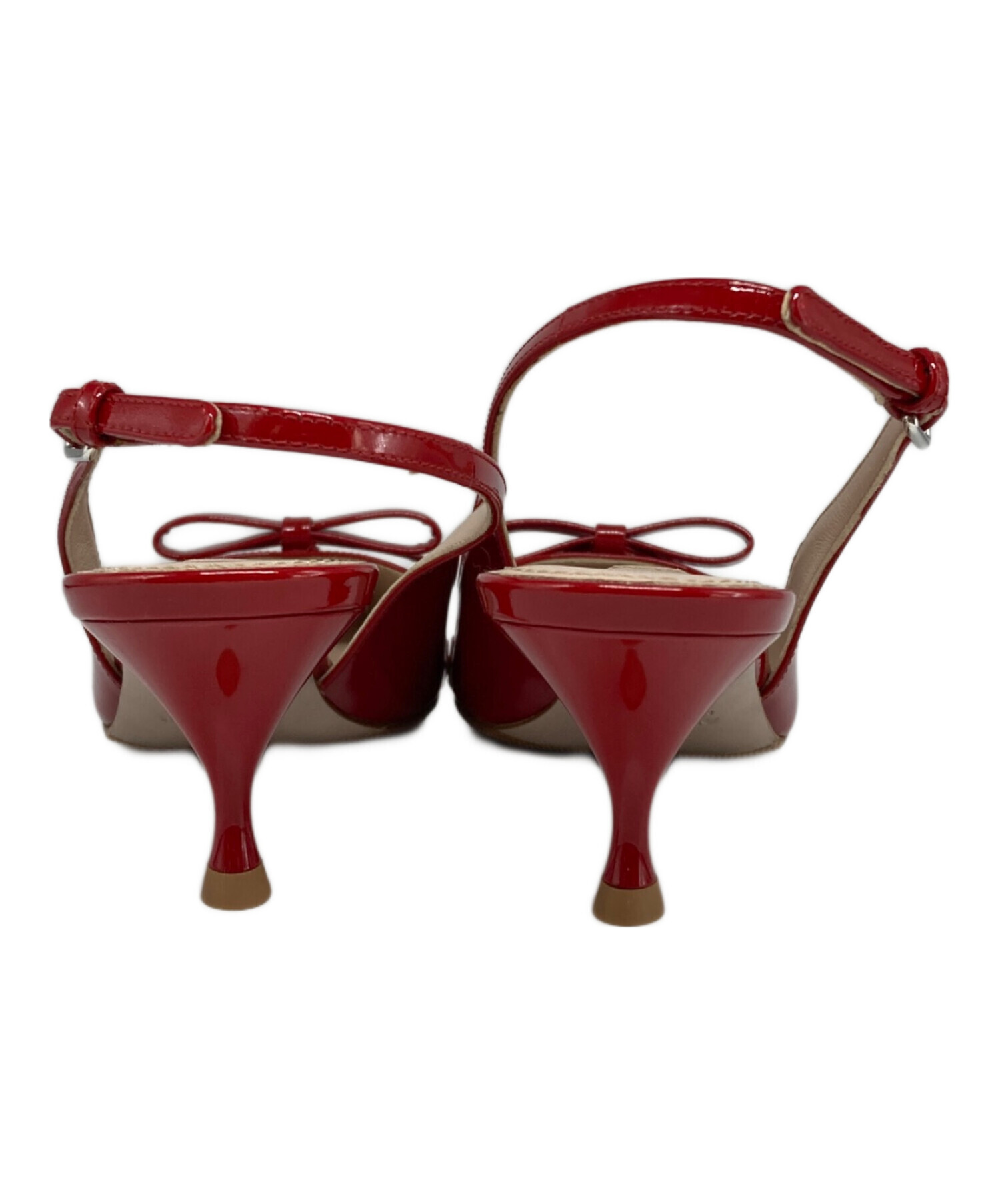 中古・古着通販】MIU MIU (ミュウミュウ) ストラップパンプス レッド