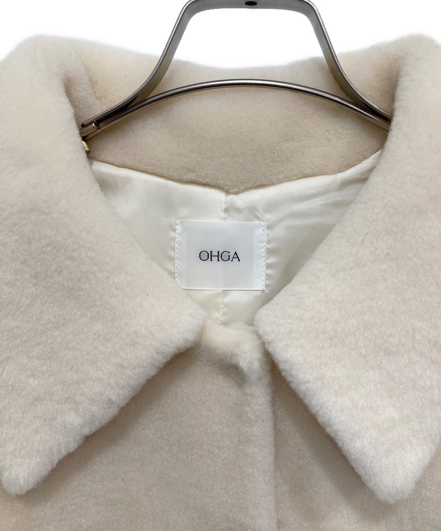 中古・古着通販】OHGA (オオガ) エコムートンコート アイボリー サイズ