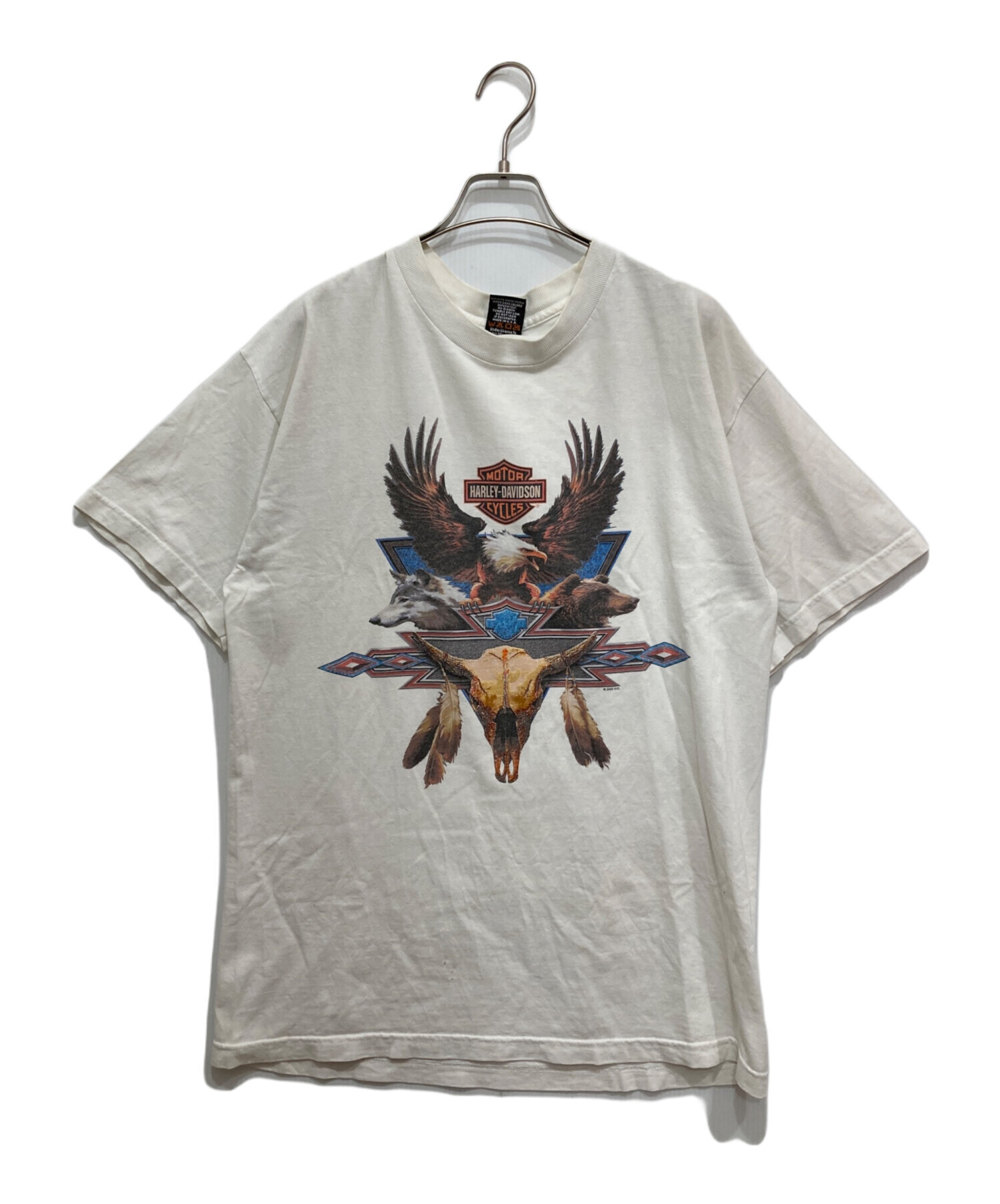 希少サイズ☆ハーレーダビッドソン ビッグプリント イーグル Tシャツ 4L 希少サイズ☆ハーレーダビッドソン ビッグプリント イーグル Tシャツ