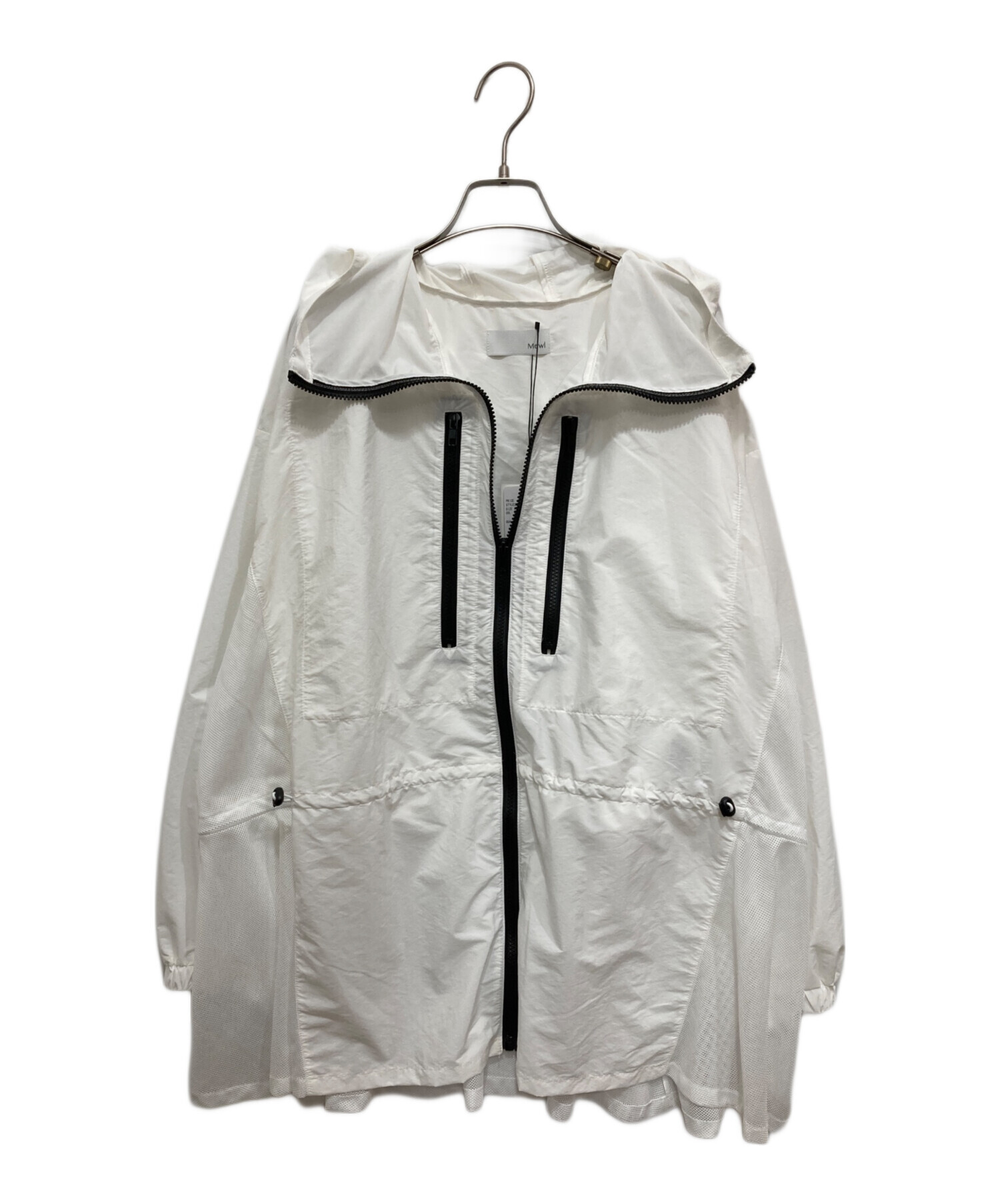 中古・古着通販】Mewl (ミュール) シアーUVカットパーカー ホワイト
