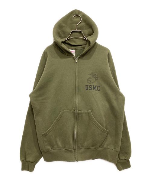 中古・古着通販】SOFFE (ソフィー) ジップパーカー カーキ サイズ:XL