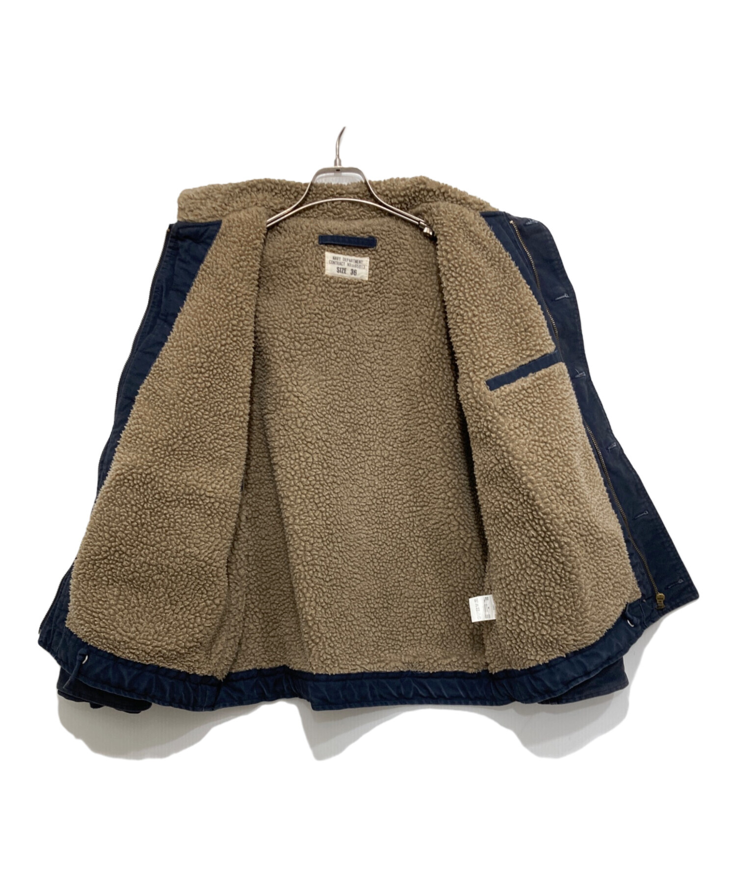 BUTCHER PRODUCTS ネイビー デッキジャケット 36 中古・古着通販